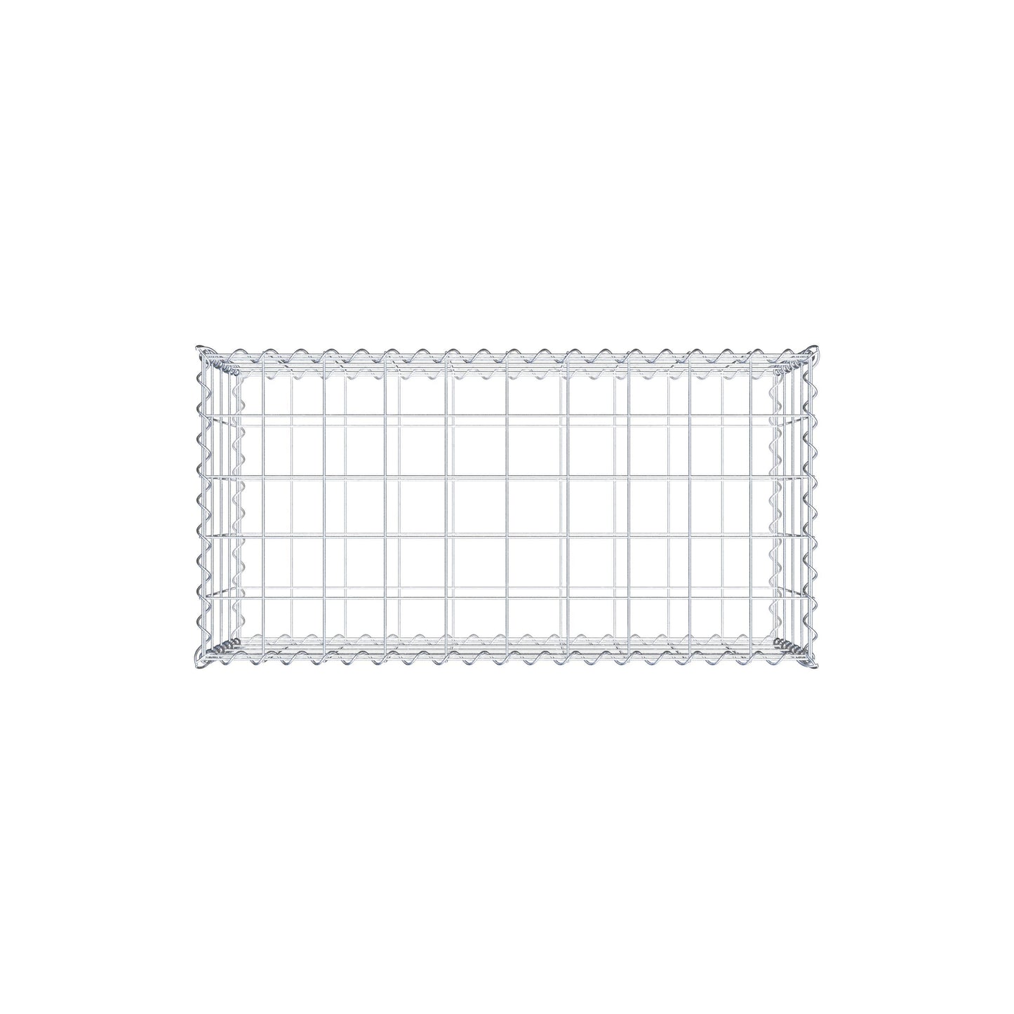 Gabion 100 cm x 40 cm x 50 cm (L x H x D), mesh size 10 cm x 10 cm, spiral