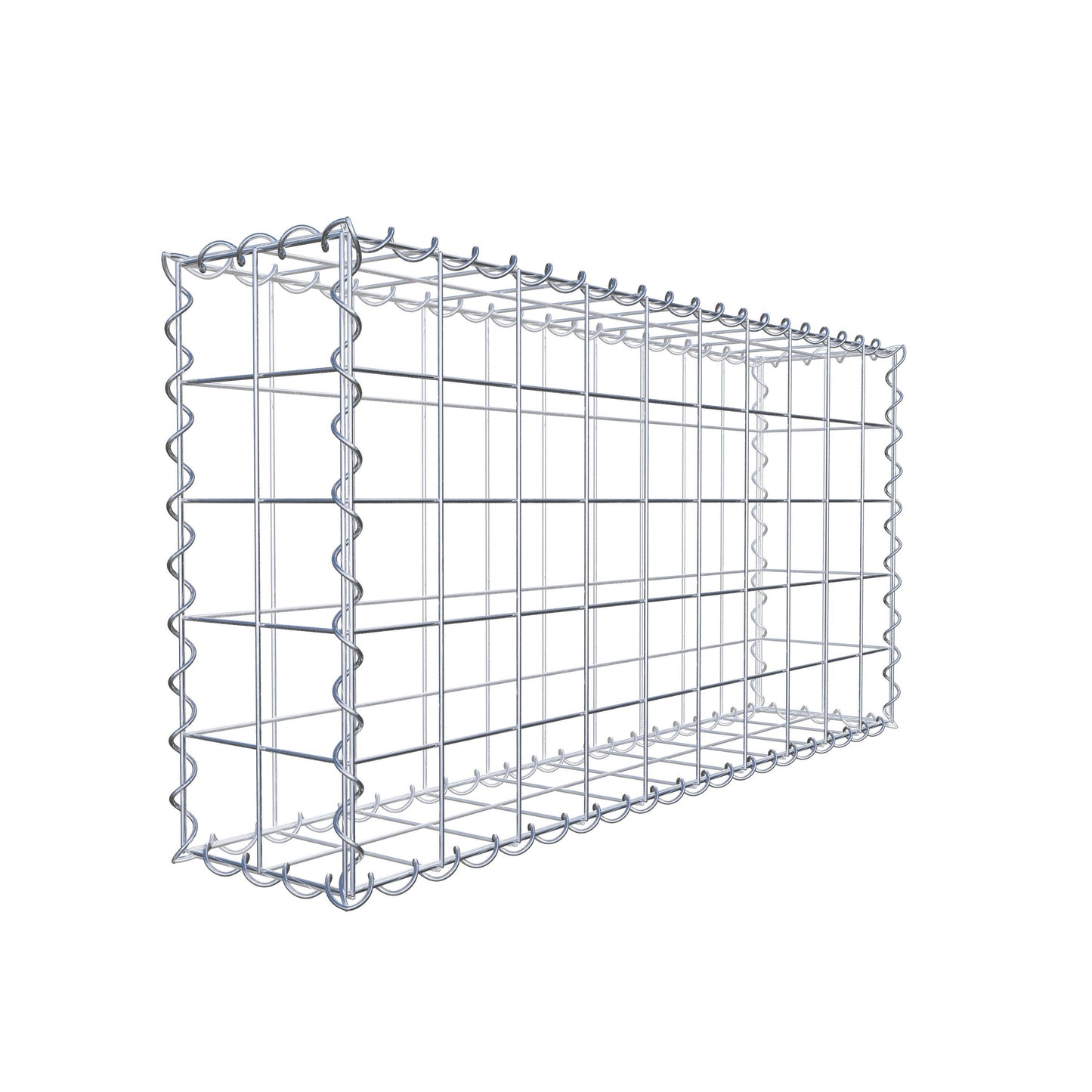 Gabion 100 cm x 50 cm x 20 cm (L x H x P), mailles 10 cm x 10 cm, spirale