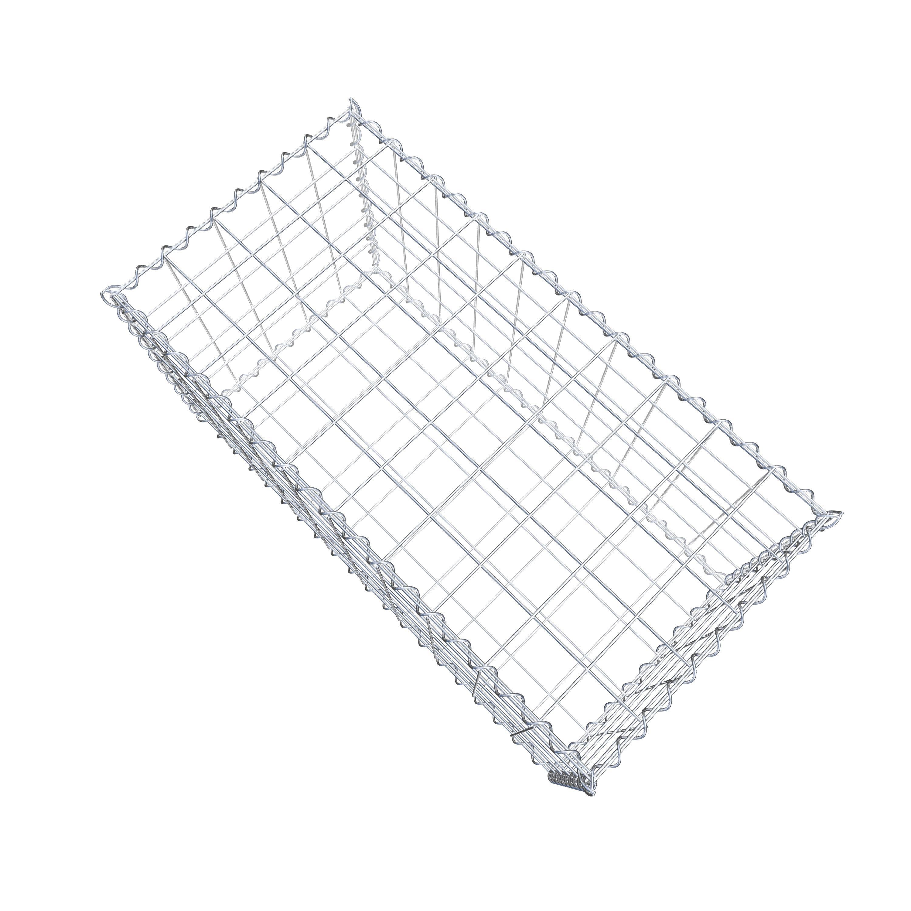 Gabion 100 cm x 50 cm x 50 cm (L x H x D), mesh size 10 cm x 10 cm, spiral