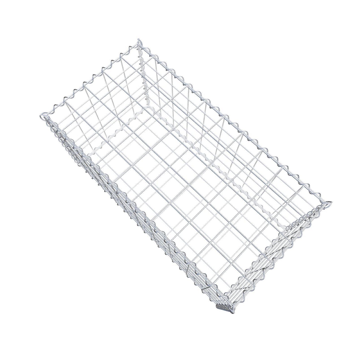 Gabion 100 cm x 50 cm x 50 cm (L x H x D), maskestørrelse 10 cm x 10 cm, spiral