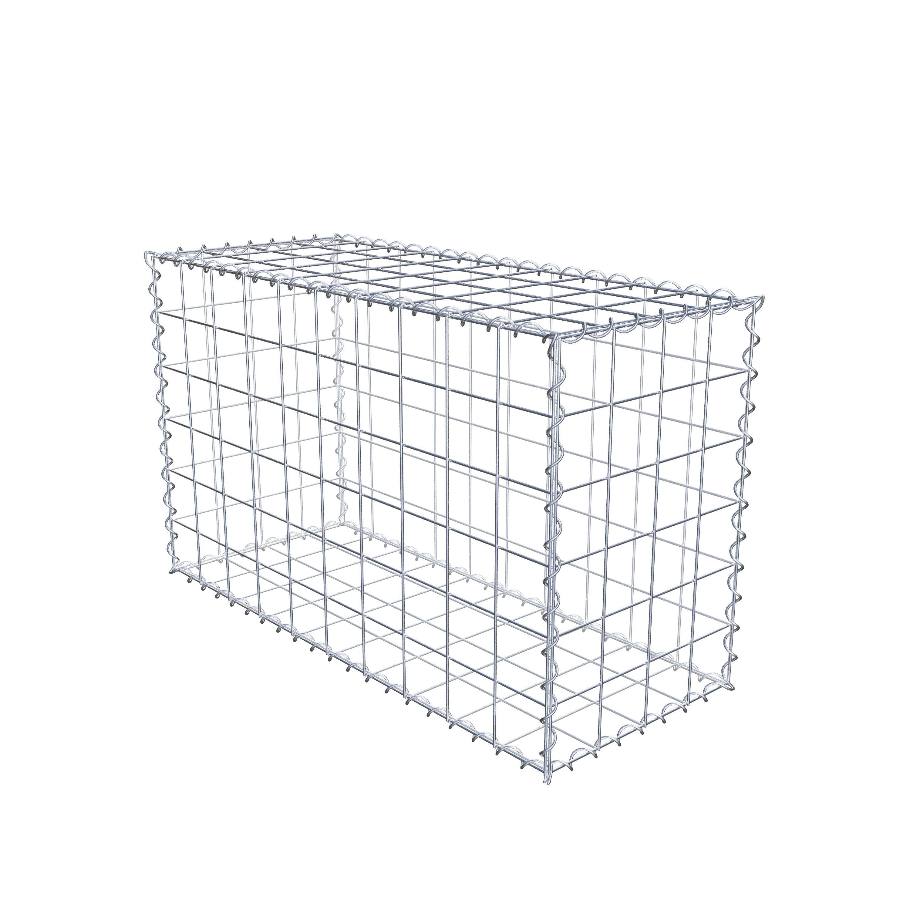 Gabion 100 cm x 60 cm x 40 cm (L x H x D), mesh size 10 cm x 10 cm, spiral