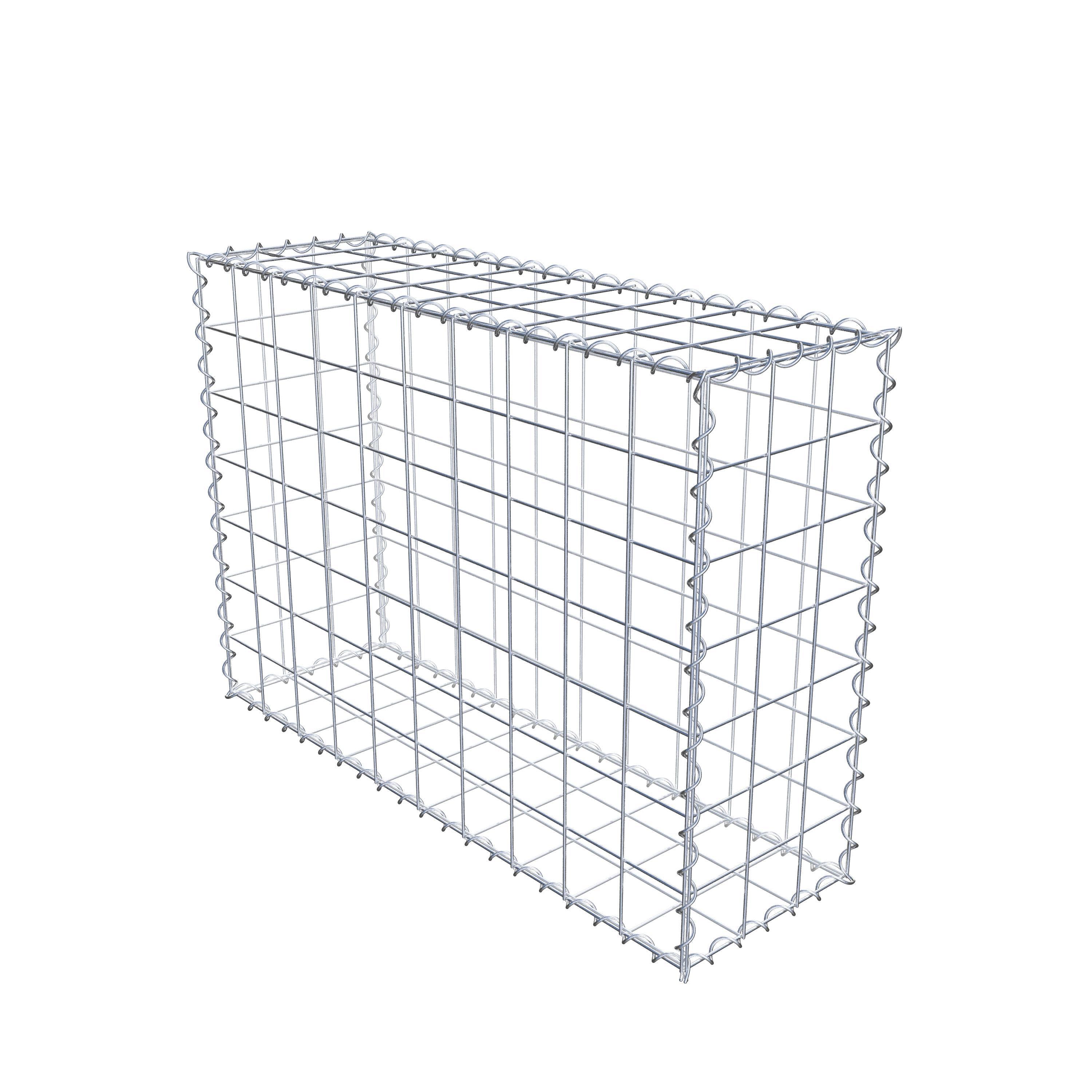 Gabion 100 cm x 70 cm x 30 cm (L x H x D), mesh size 10 cm x 10 cm, spiral