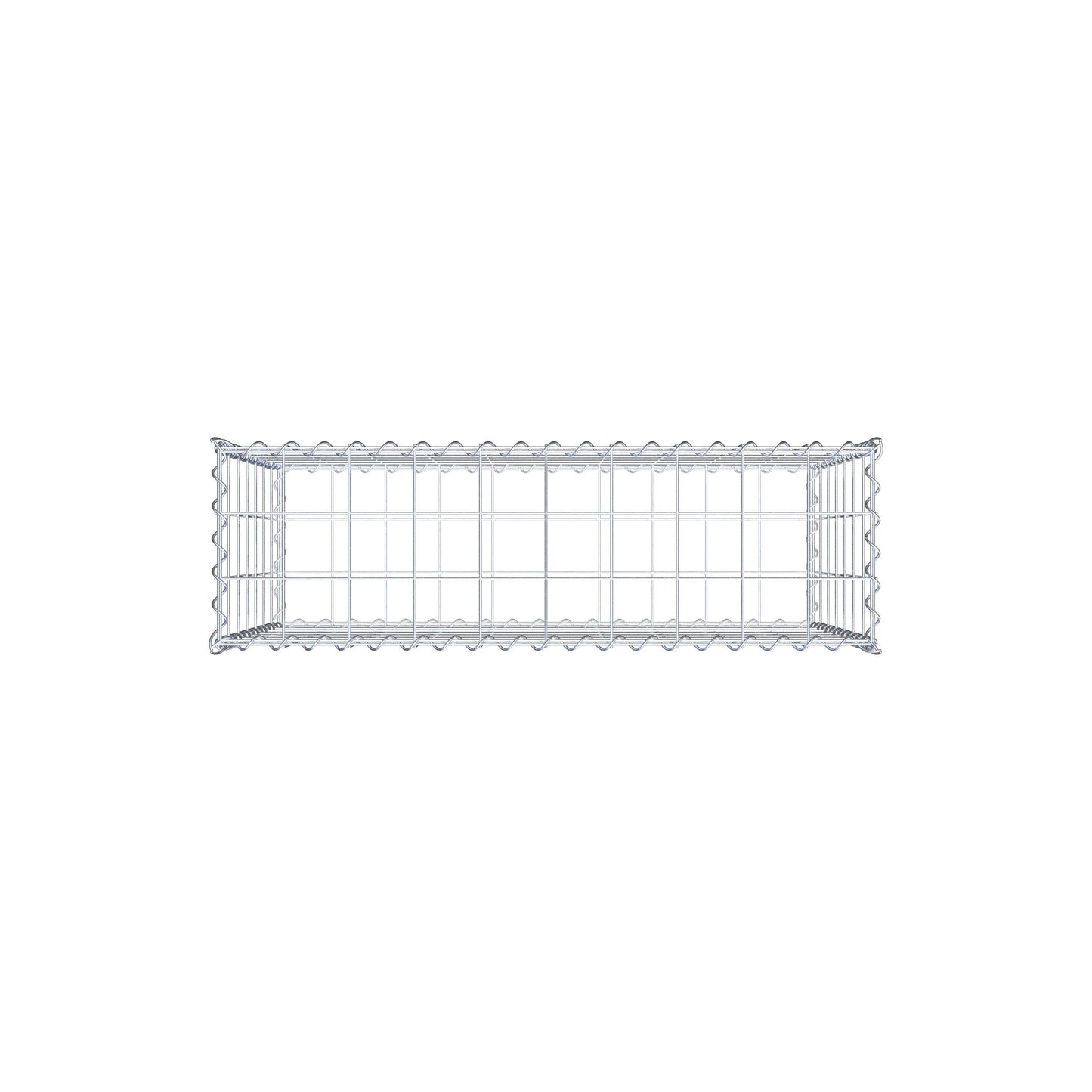 Schanskorf 100 cm x 70 cm x 30 cm (L x H x D), maaswijdte 10 cm x 10 cm, spiraal