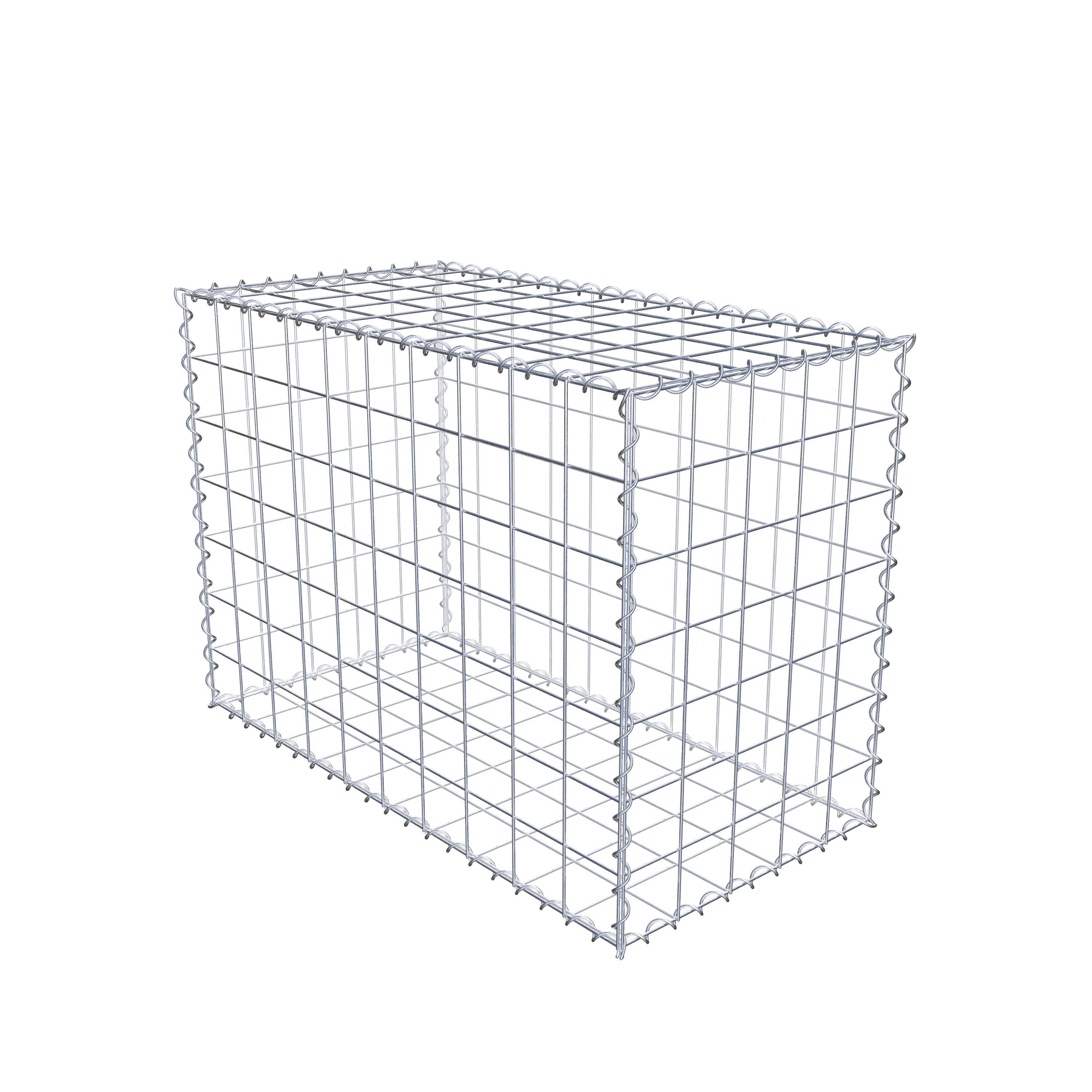 Gabion 100 cm x 70 cm x 50 cm (L x H x D), mesh size 10 cm x 10 cm, spiral