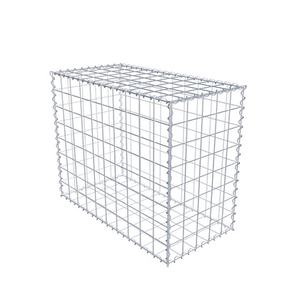 Gabione 100 cm x 80 cm x 50 cm (L x H x T), Maschenweite 10 cm x 10 cm, Spirale