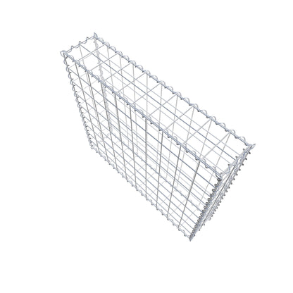 Gabion 100 cm x 90 cm x 20 cm (L x H x D), mesh size 10 cm x 10 cm, spiral