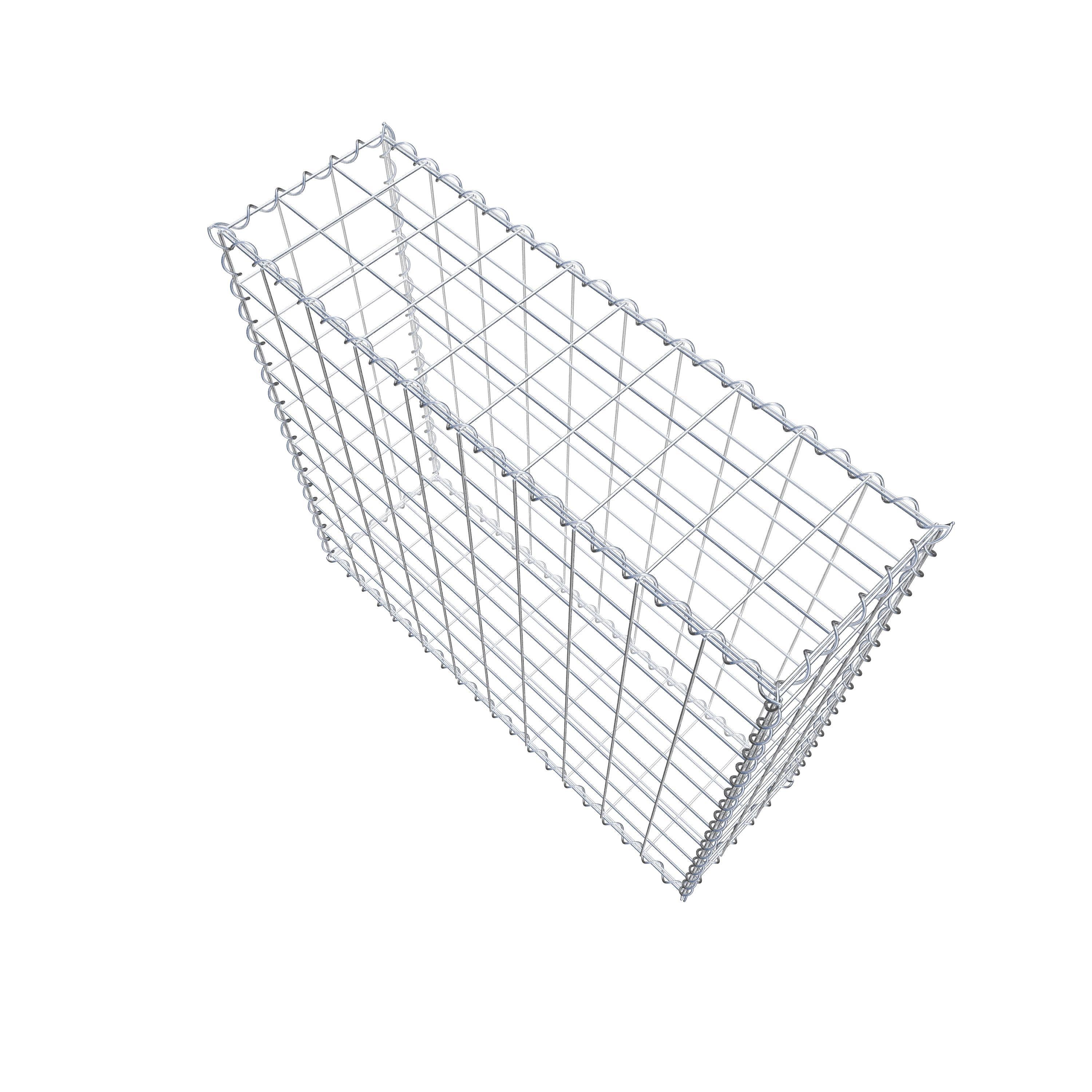 Gabion 100 cm x 90 cm x 30 cm (L x H x D), mesh size 10 cm x 10 cm, spiral