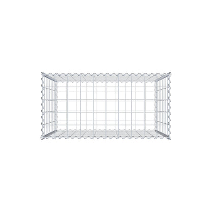 Gabião 100 cm x 90 cm x 50 cm (C x A x P), malhagem 10 cm x 10 cm, espiral