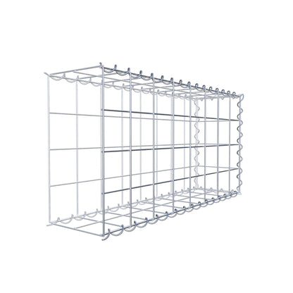 Opvokset gabion type 2 80 cm x 40 cm x 20 cm (L x H x D), maskestørrelse 10 cm x 10 cm, spiral