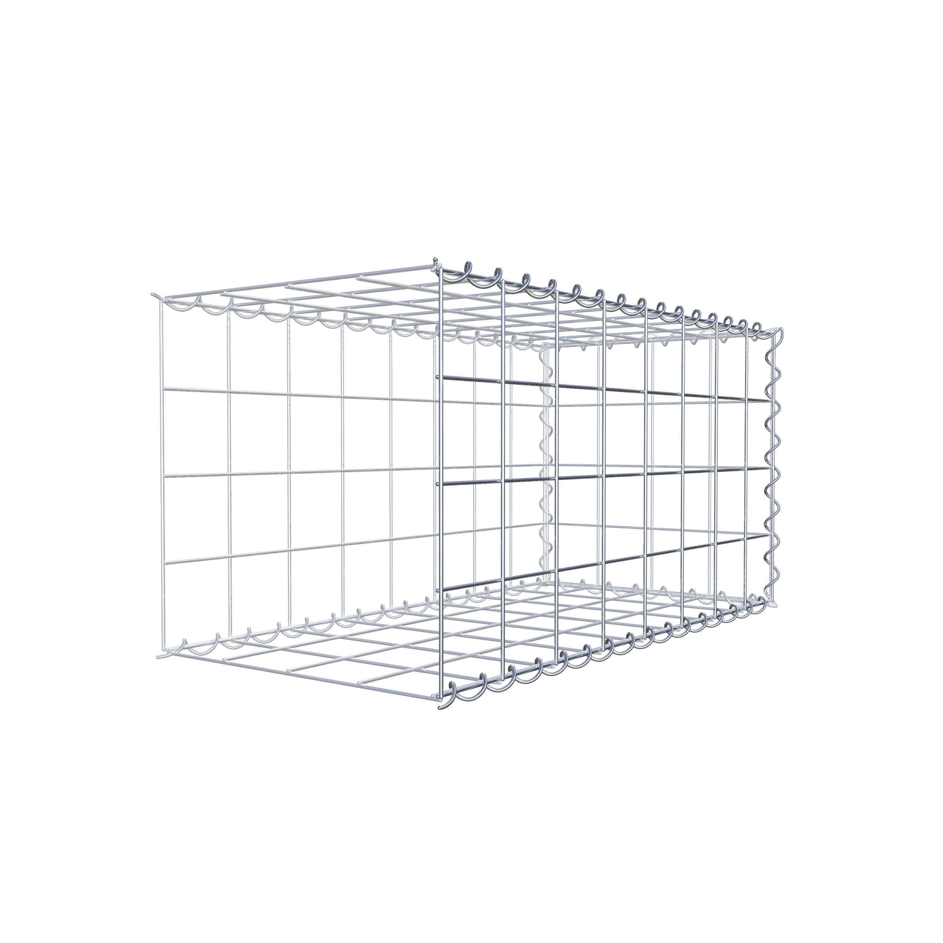 Gabião tipo 2 80 cm x 40 cm x 40 cm (C x A x P), malhagem 10 cm x 10 cm, espiral