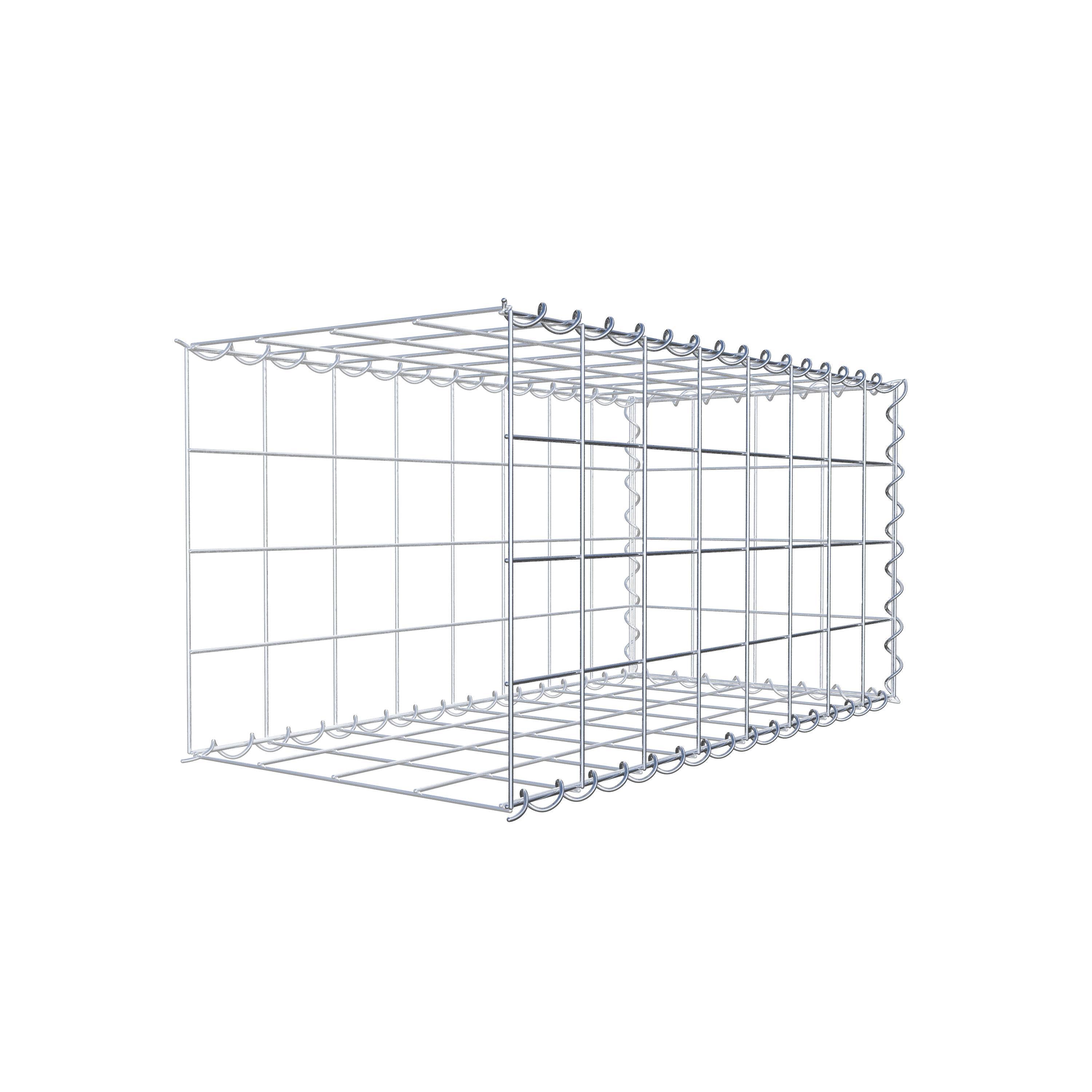 Add-on schanskorf type 2 80 cm x 40 cm x 40 cm (L x H x D), maaswijdte 10 cm x 10 cm, spiraal