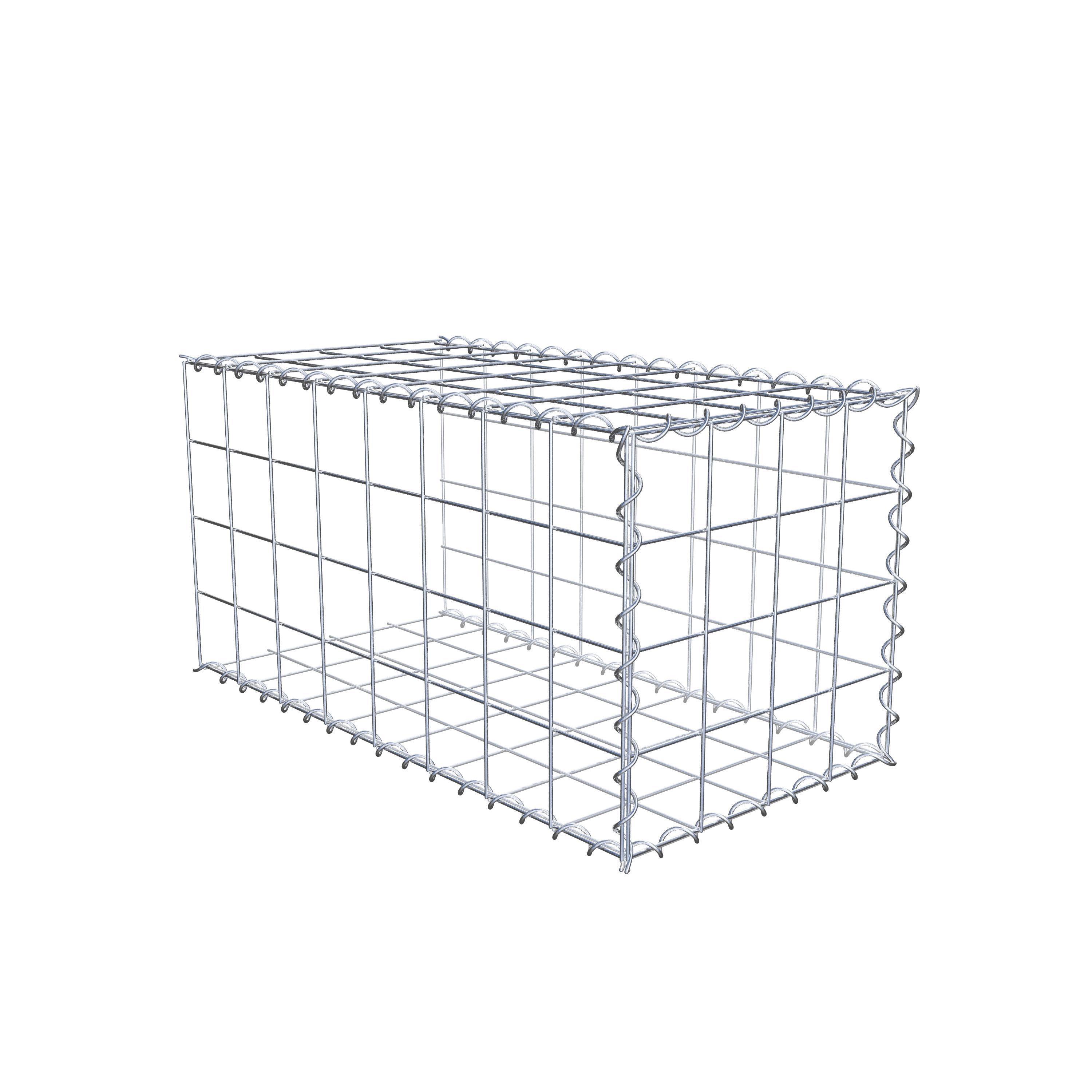 Add-on schanskorf type 2 80 cm x 40 cm x 40 cm (L x H x D), maaswijdte 10 cm x 10 cm, spiraal
