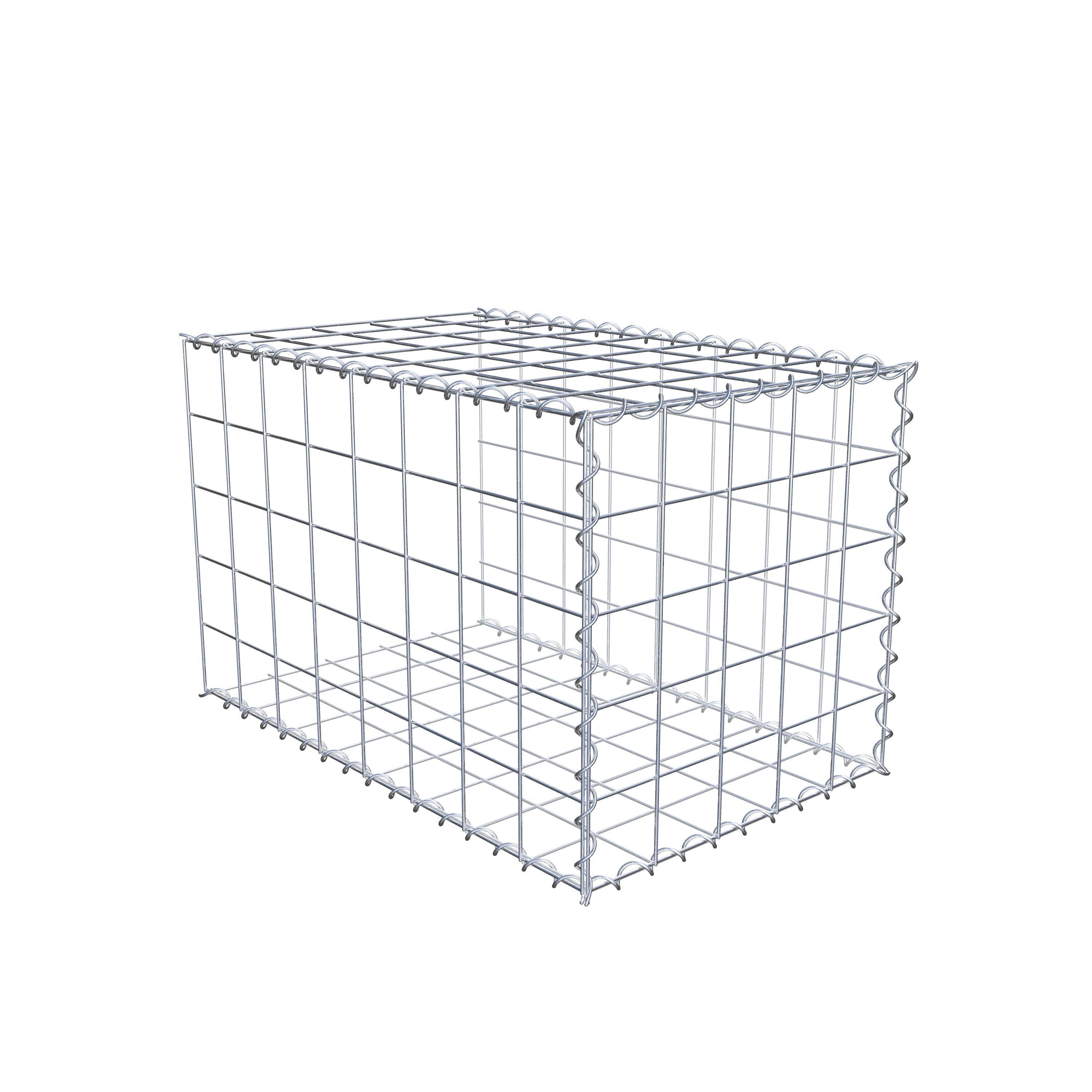 Opvokset gabion type 2 80 cm x 50 cm x 50 cm (L x H x D), maskestørrelse 10 cm x 10 cm, spiral