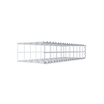 Gabion rapporté type 2 100 cm x 20 cm x 40 cm (L x H x P), mailles 10 cm x 10 cm, spirale