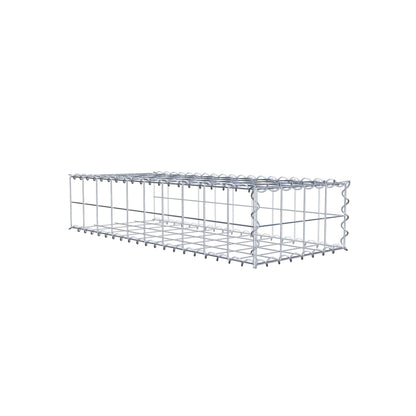 Gabion rapporté type 2 100 cm x 20 cm x 40 cm (L x H x P), mailles 10 cm x 10 cm, spirale