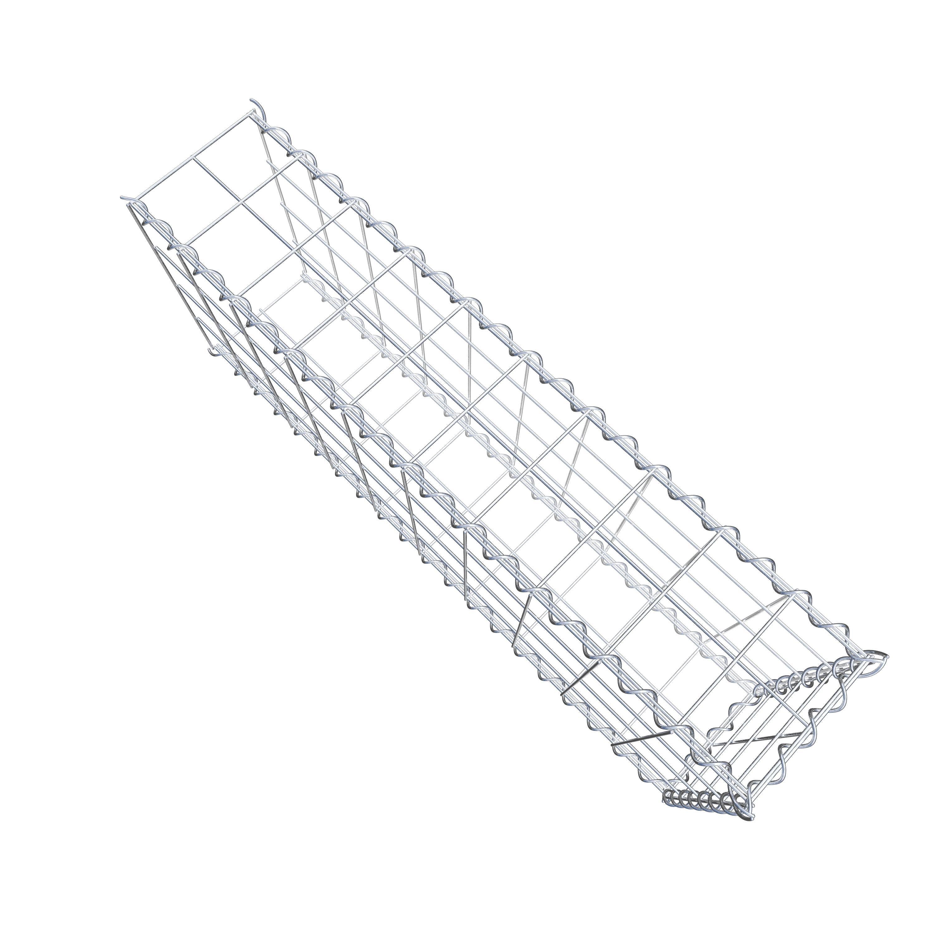 Gabião tipo 2 100 cm x 40 cm x 20 cm (C x A x P), malhagem 10 cm x 10 cm, espiral