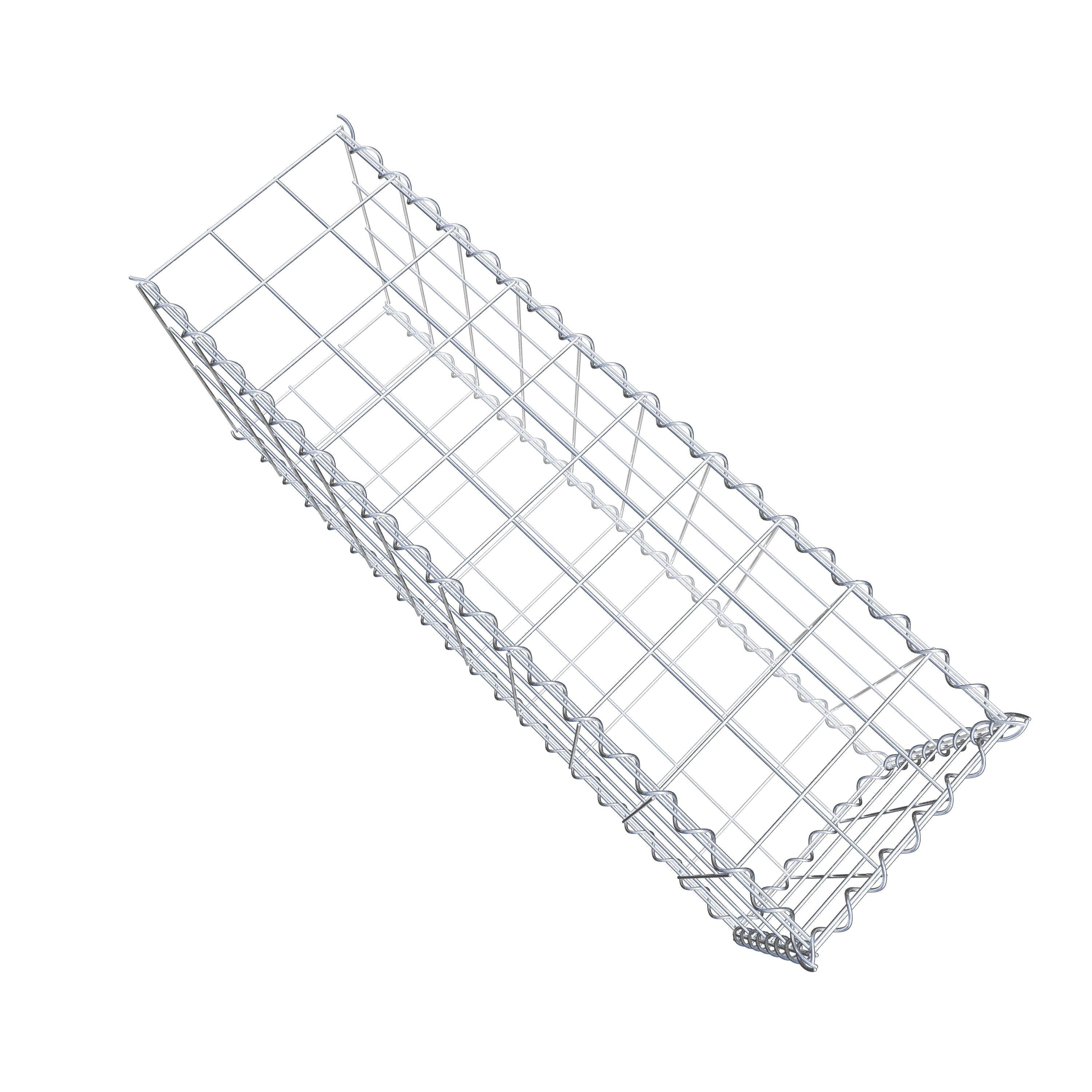 Gabião tipo 2 100 cm x 40 cm x 30 cm (C x A x P), malhagem 10 cm x 10 cm, espiral