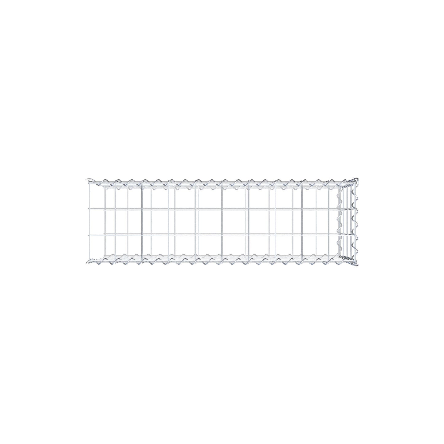 Påväxt gabion typ 2 100 cm x 40 cm x 30 cm (L x H x D), maskstorlek 10 cm x 10 cm, spiral