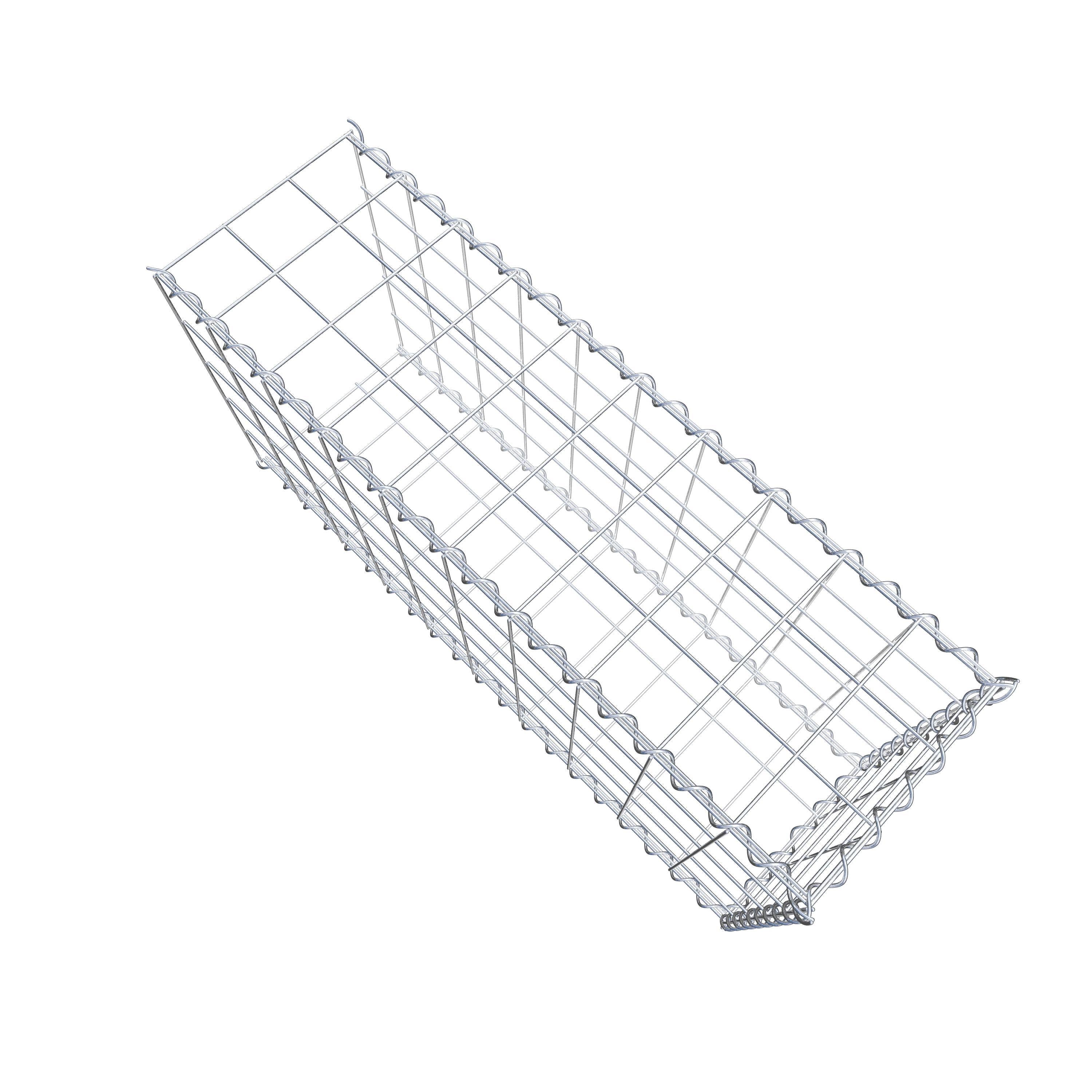Grown-on gabion type 2 100 cm x 50 cm x 30 cm (L x H x D), mesh size 10 cm x 10 cm, spiral