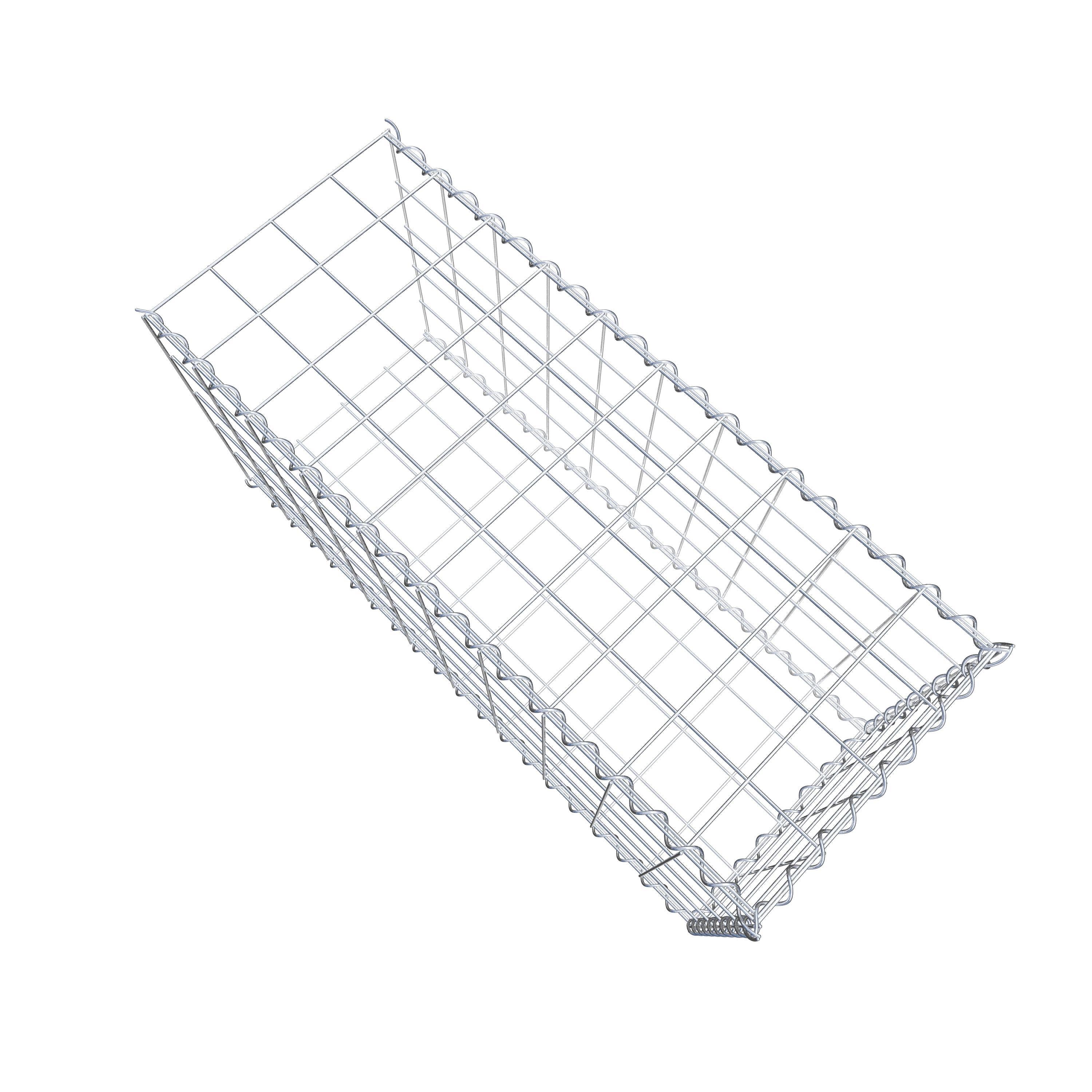 Gabbione aggiuntivo tipo 2 100 cm x 50 cm x 40 cm (L x A x P), maglia 10 cm x 10 cm, spirale