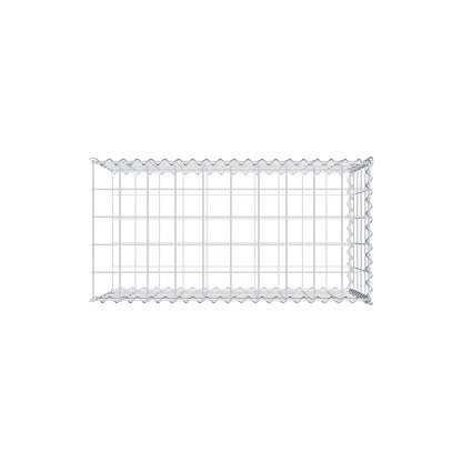 Opvokset gabion type 2 100 cm x 50 cm x 50 cm (L x H x D), maskestørrelse 10 cm x 10 cm, spiral