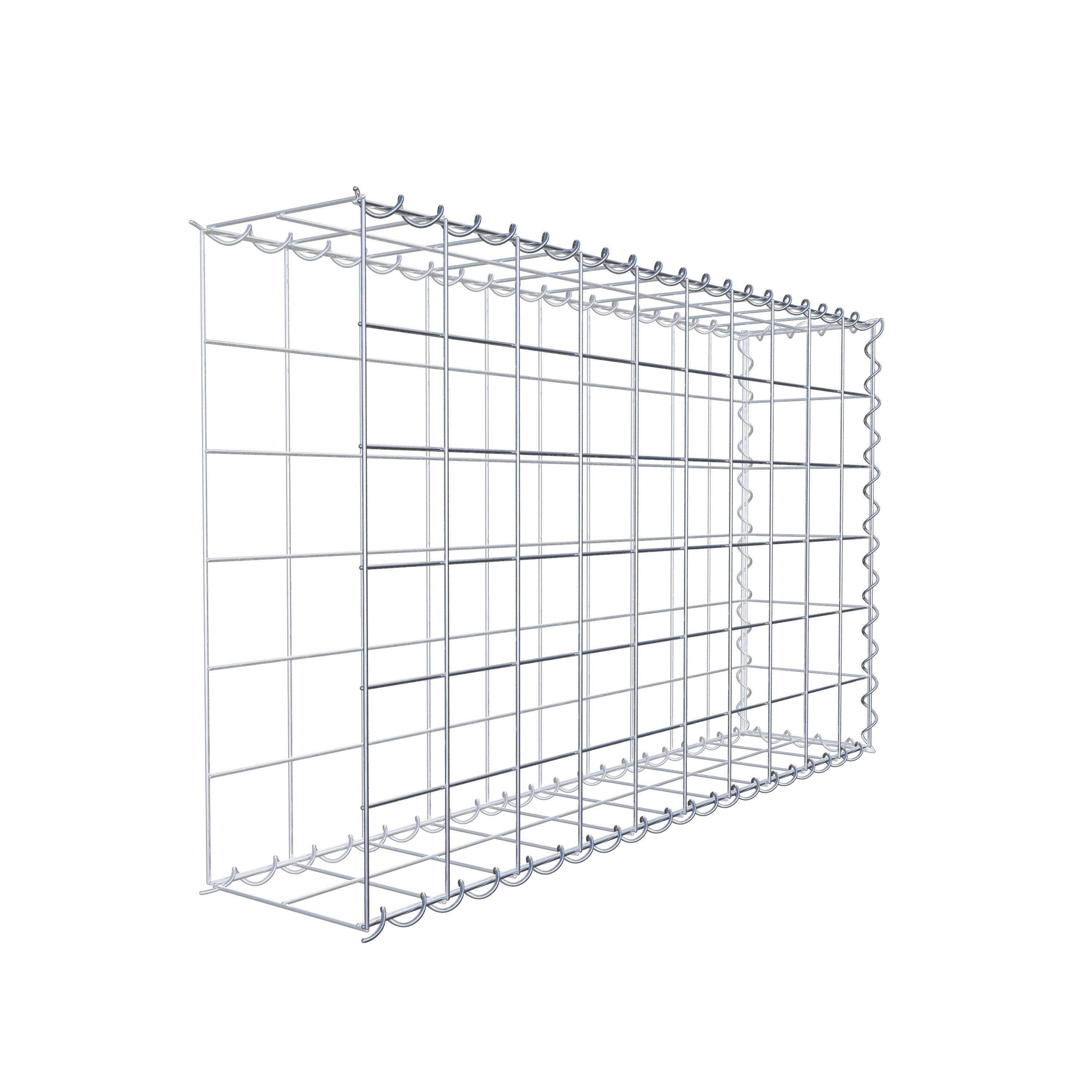 Gabião tipo 2 100 cm x 60 cm x 20 cm (C x A x P), malhagem 10 cm x 10 cm, espiral