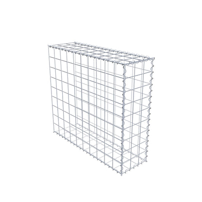 Gabion rapporté type 2 100 cm x 90 cm x 30 cm (L x H x P), mailles 10 cm x 10 cm, spirale