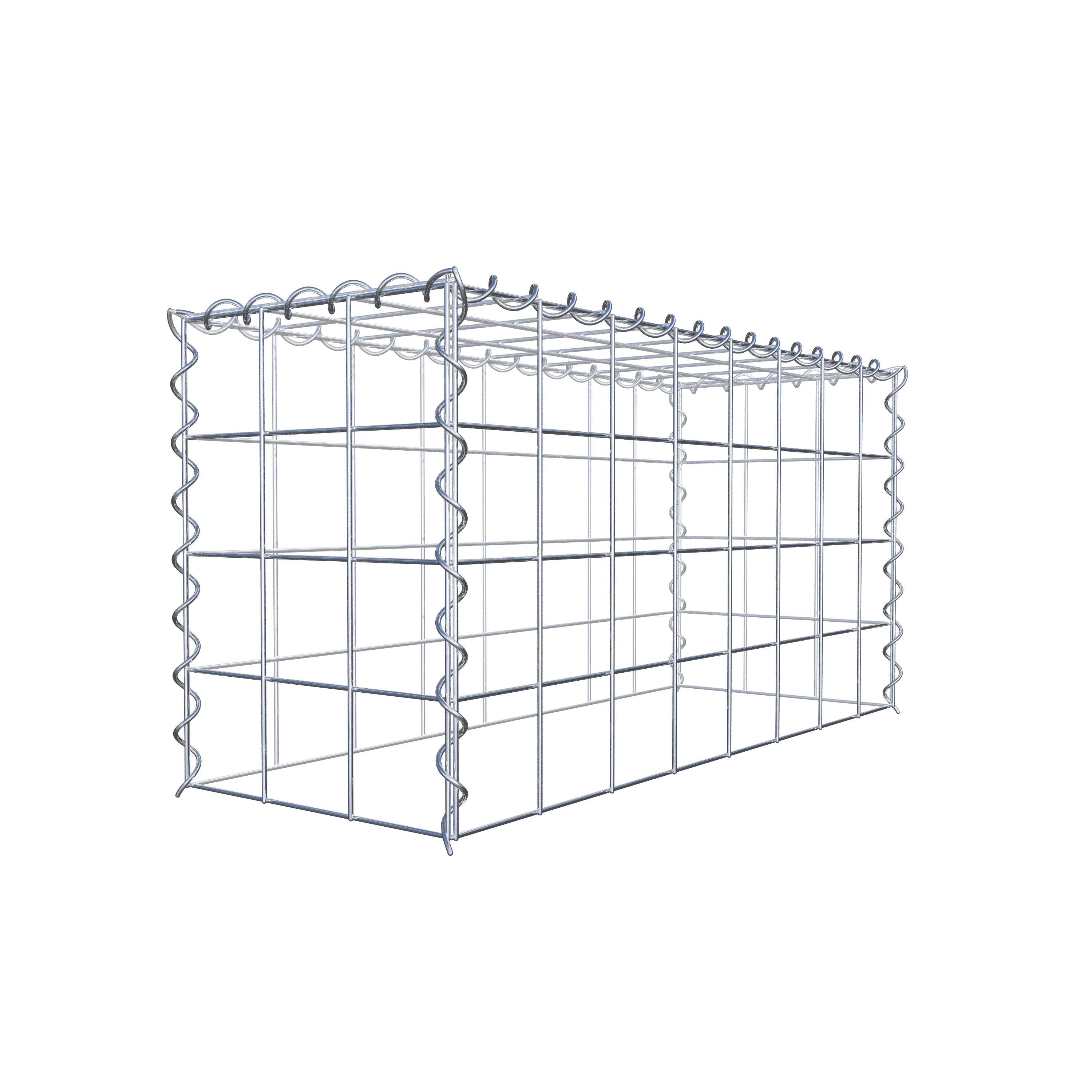 Grown-on gabion type 3 80 cm x 40 cm x 30 cm (L x H x D), mesh size 10 cm x 10 cm, spiral