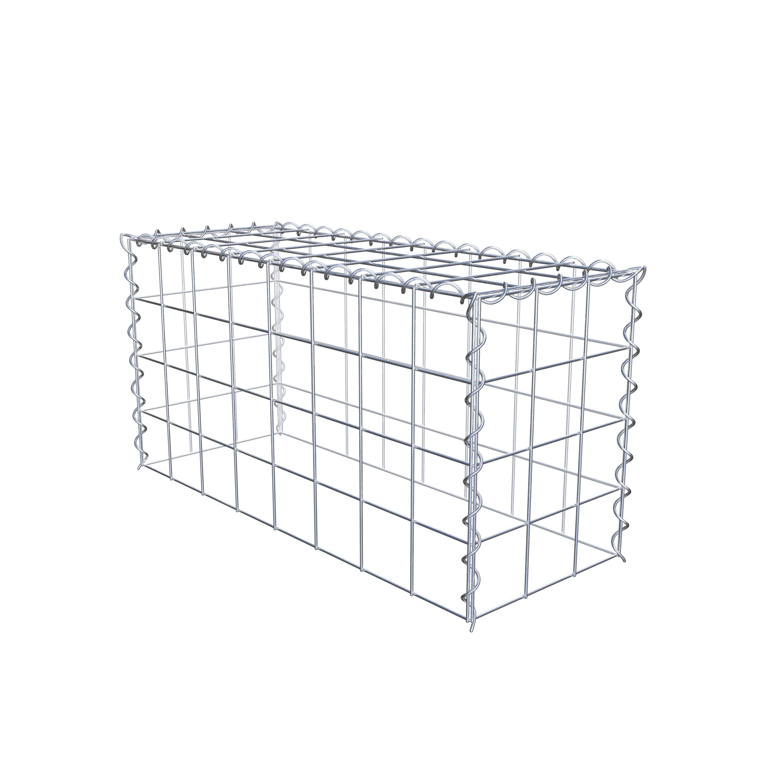 Grown-on gabion type 3 80 cm x 40 cm x 30 cm (L x H x D), mesh size 10 cm x 10 cm, spiral