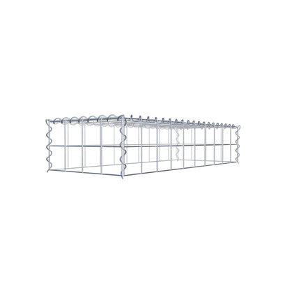 Grown-on gabion type 3 100 cm x 20 cm x 40 cm (L x H x D), mesh size 10 cm x 10 cm, spiral