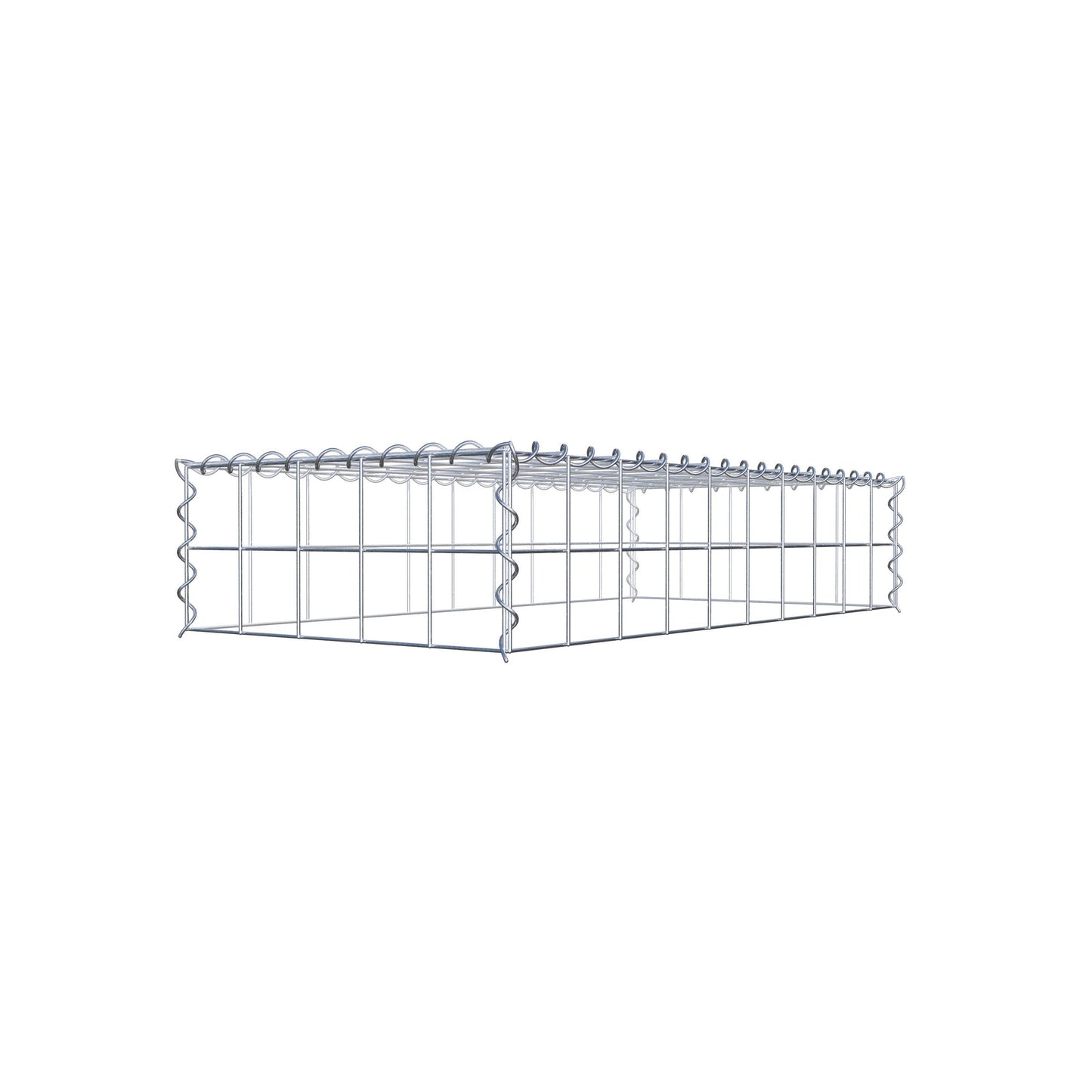 Gavión complementario tipo 3 100 cm x 20 cm x 50 cm (L x A x P), malla 10 cm x 10 cm, espiral