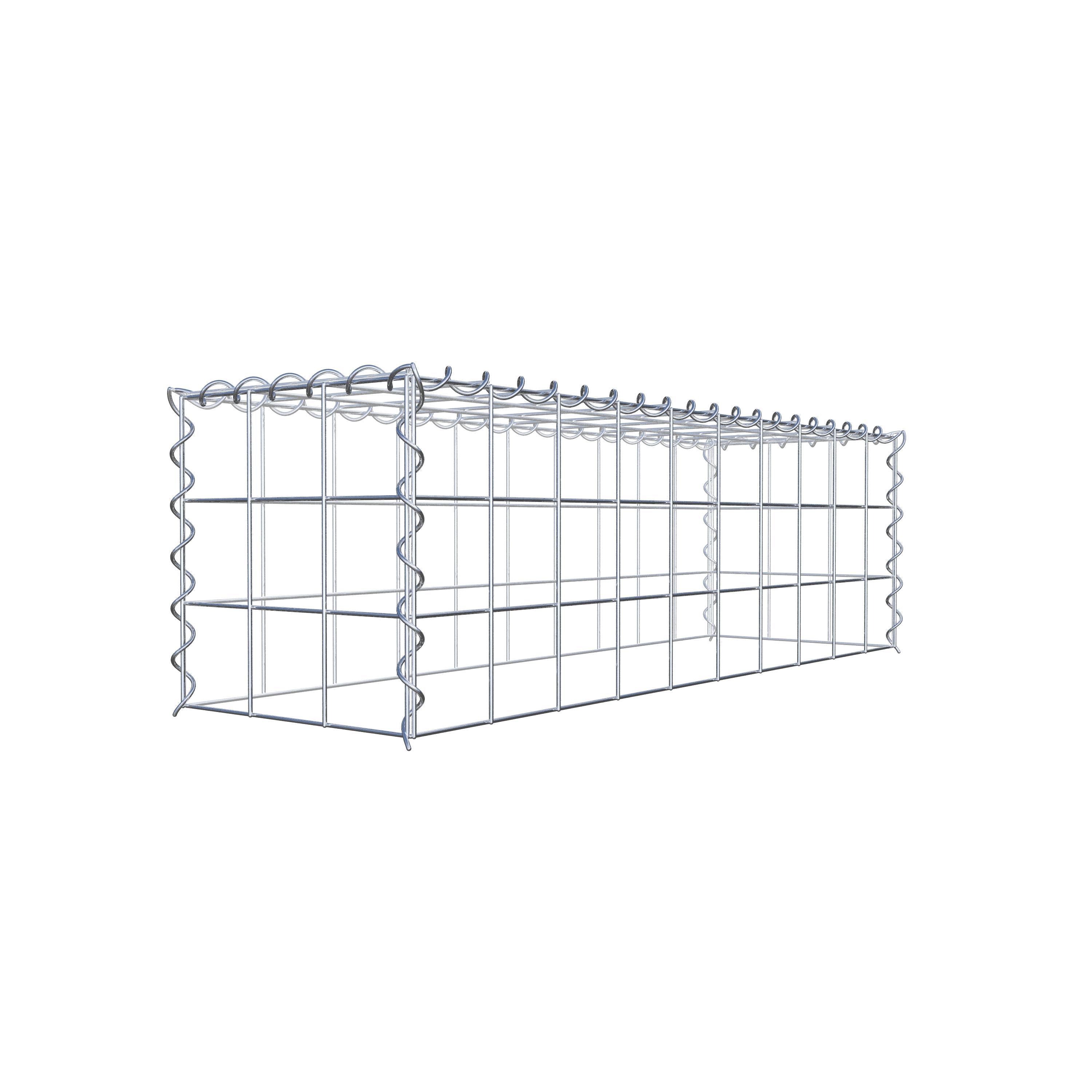 Grown-on gabion type 3 100 cm x 30 cm x 30 cm (L x H x D), mesh size 10 cm x 10 cm, spiral