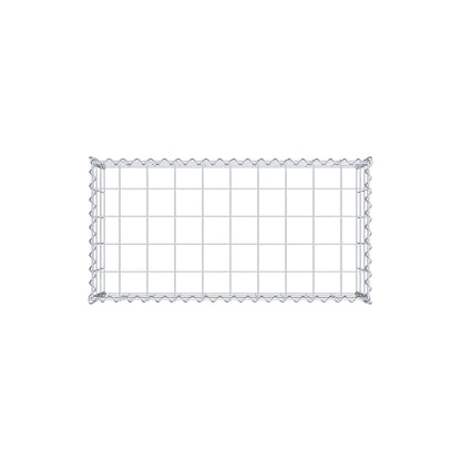 Extra gabion typ 3 100 cm x 30 cm x 50 cm (L x H x D), maskstorlek 10 cm x 10 cm, spiral