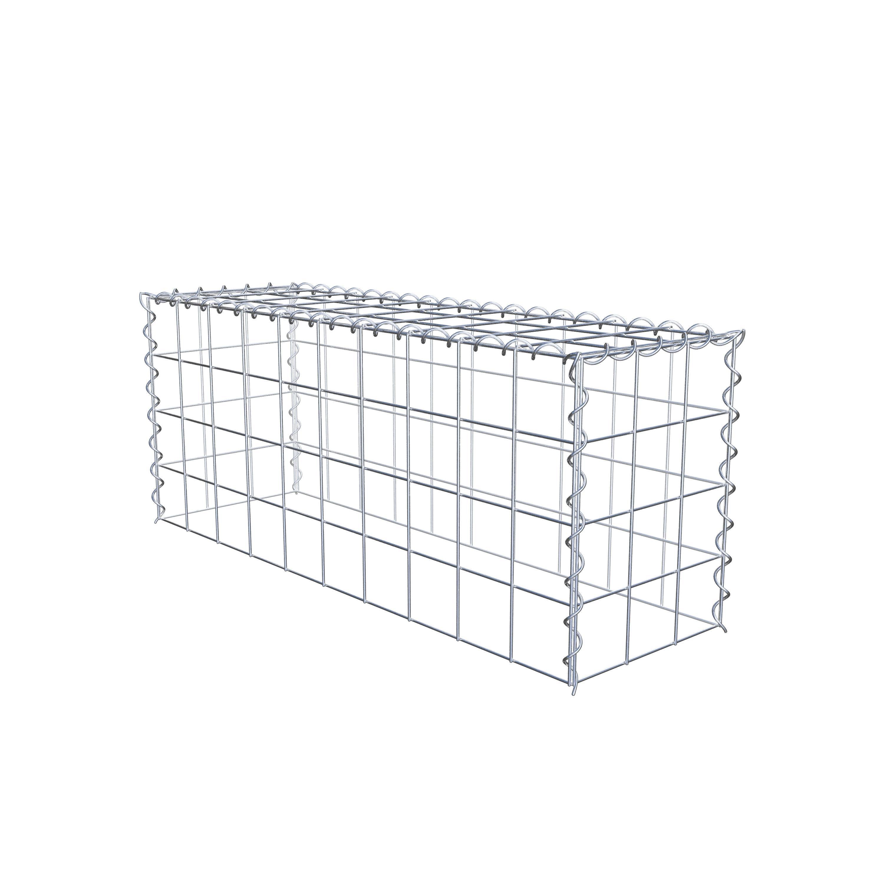 Gabião Tipo 3 100 cm x 40 cm x 30 cm (C x A x P), malhagem 10 cm x 10 cm, espiral