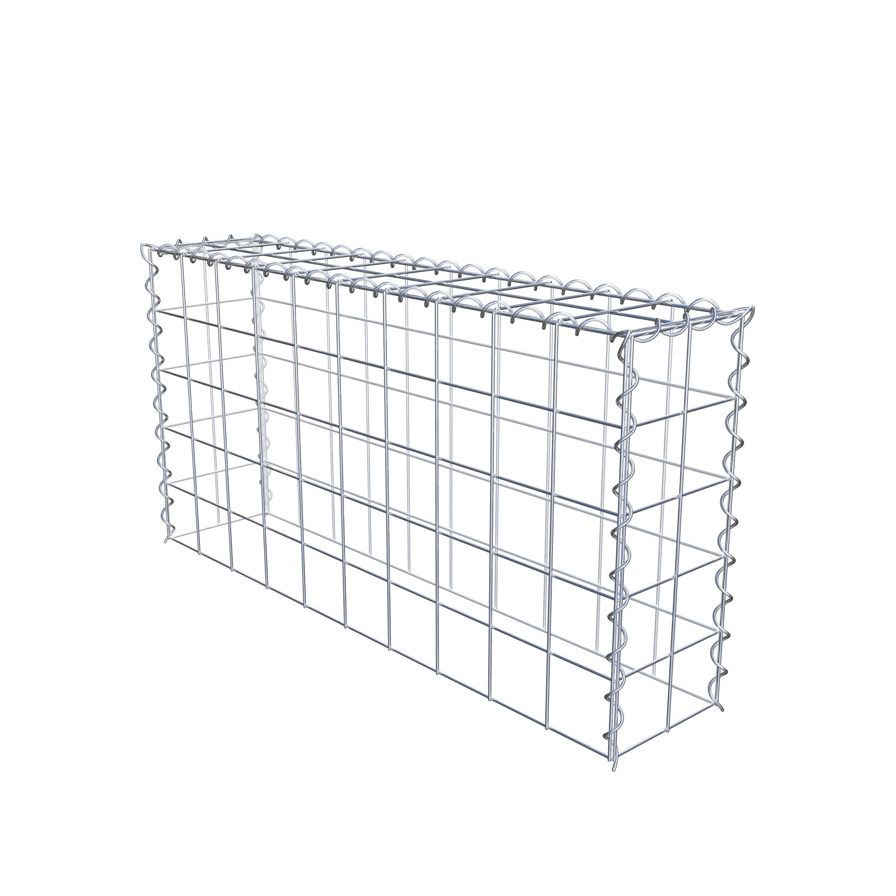 Gabião tipo 3 100 cm x 50 cm x 20 cm (C x A x P), malhagem 10 cm x 10 cm, espiral