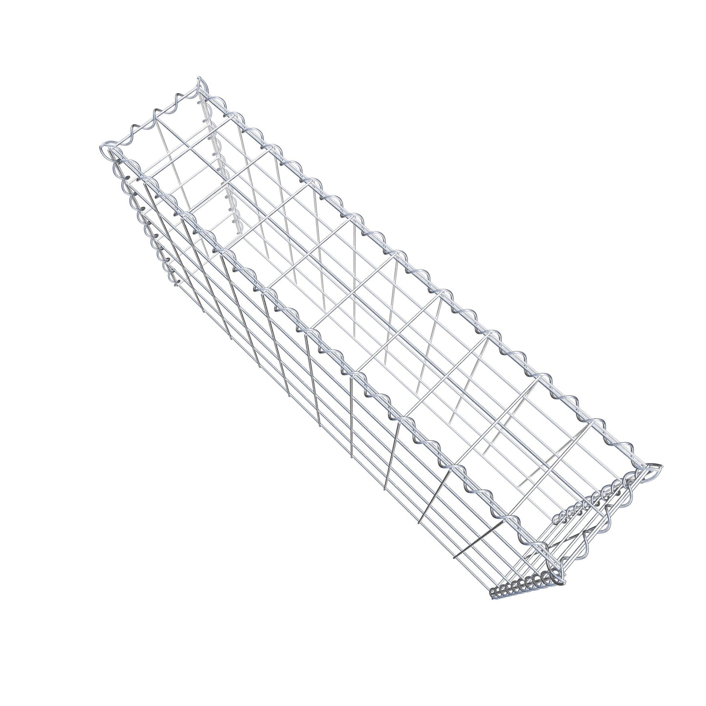 Extra gabion typ 3 100 cm x 50 cm x 20 cm (L x H x D), maskstorlek 10 cm x 10 cm, spiral