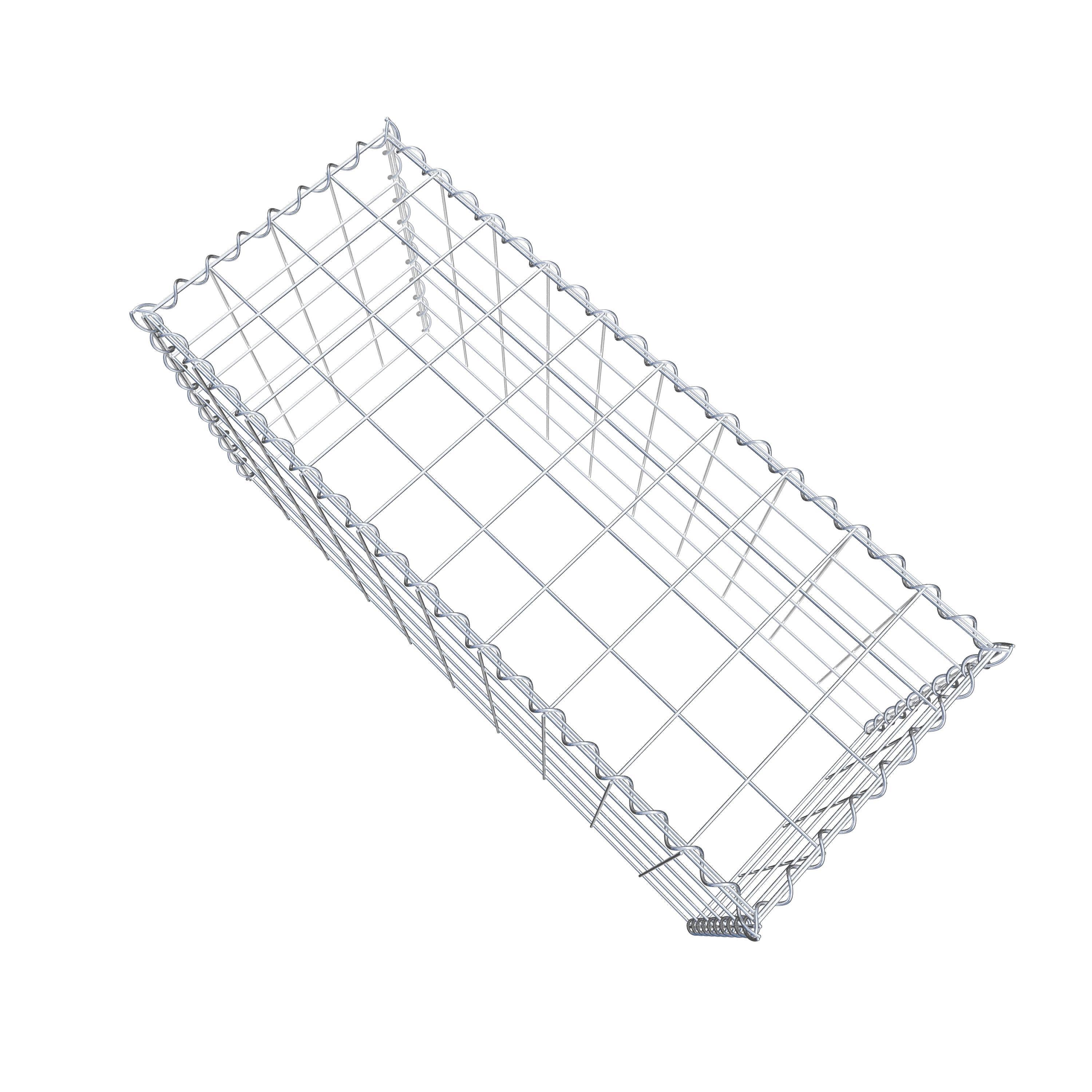 Gabião tipo 3 100 cm x 50 cm x 40 cm (C x A x P), malhagem 10 cm x 10 cm, espiral