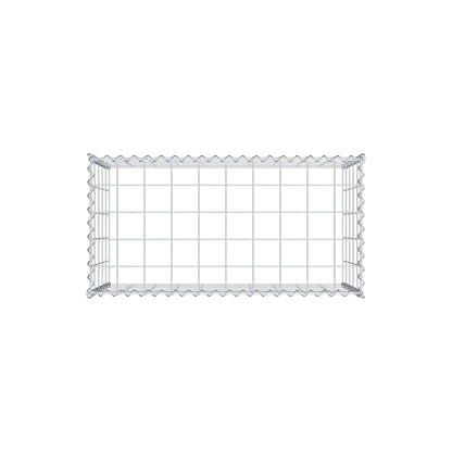 Opvokset gabion type 3 100 cm x 50 cm x 50 cm (L x H x D), maskestørrelse 10 cm x 10 cm, spiral