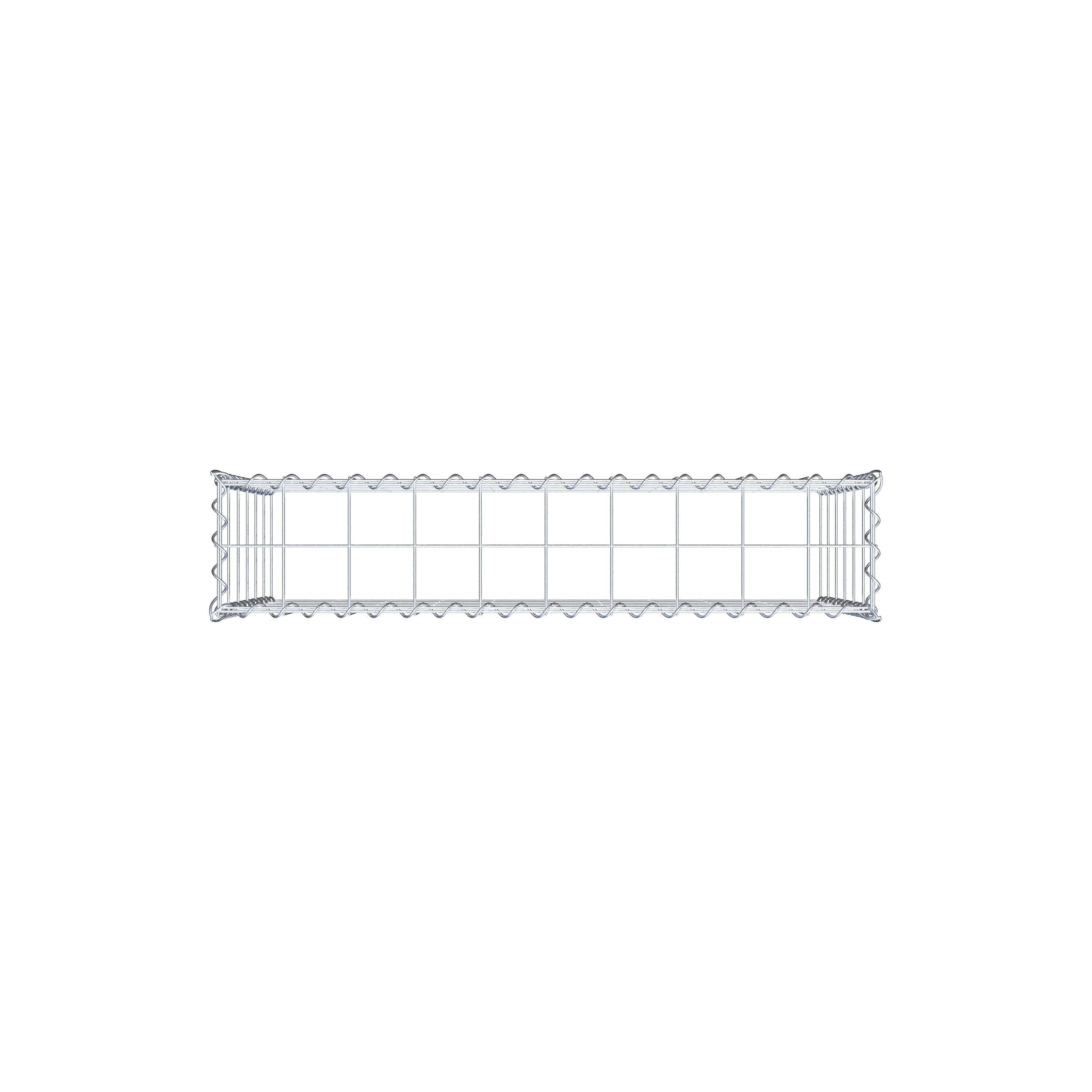 Gabião Tipo 3 100 cm x 60 cm x 20 cm (C x A x P), malhagem 10 cm x 10 cm, espiral