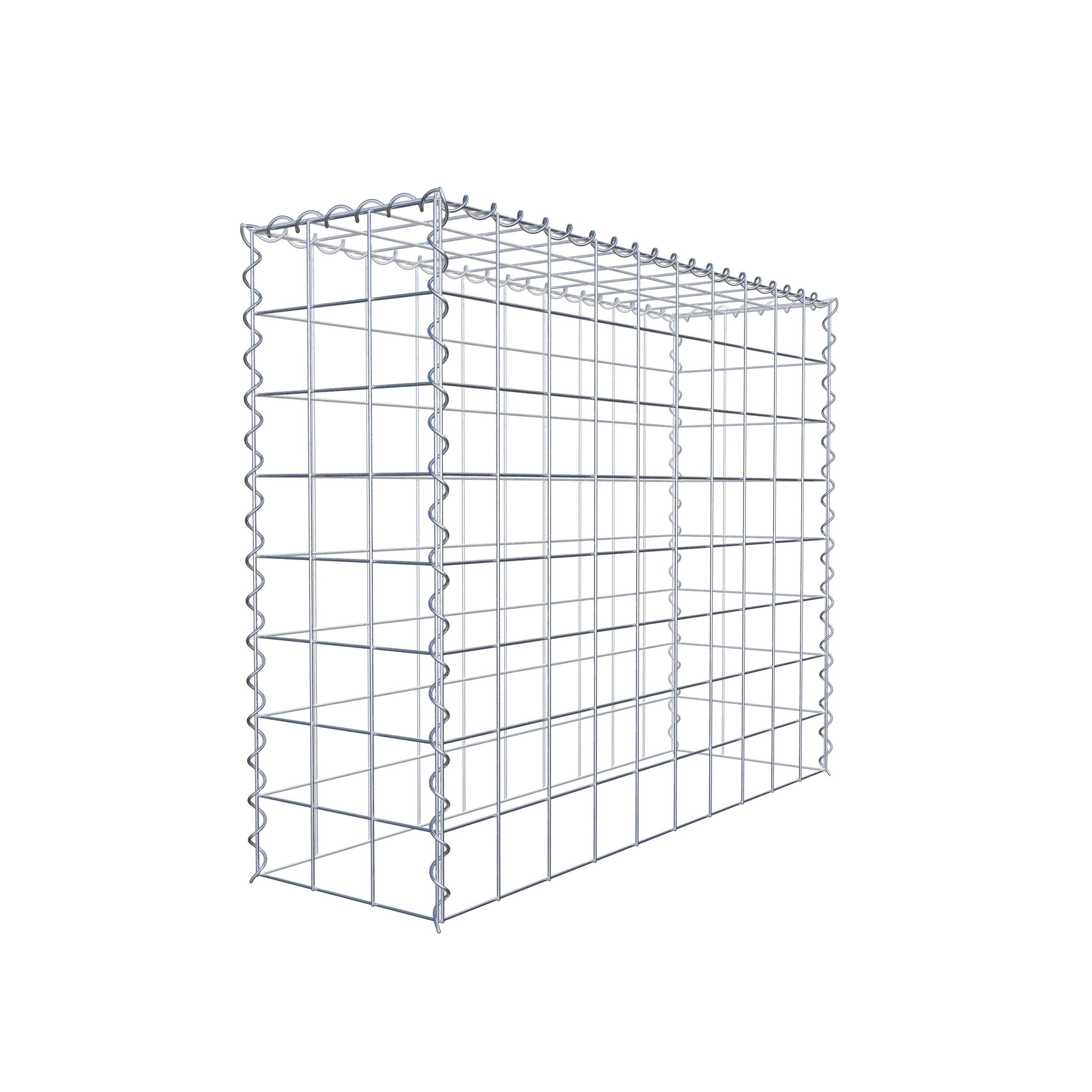 Gabião tipo 3 100 cm x 80 cm x 30 cm (C x A x P), malhagem 10 cm x 10 cm, espiral