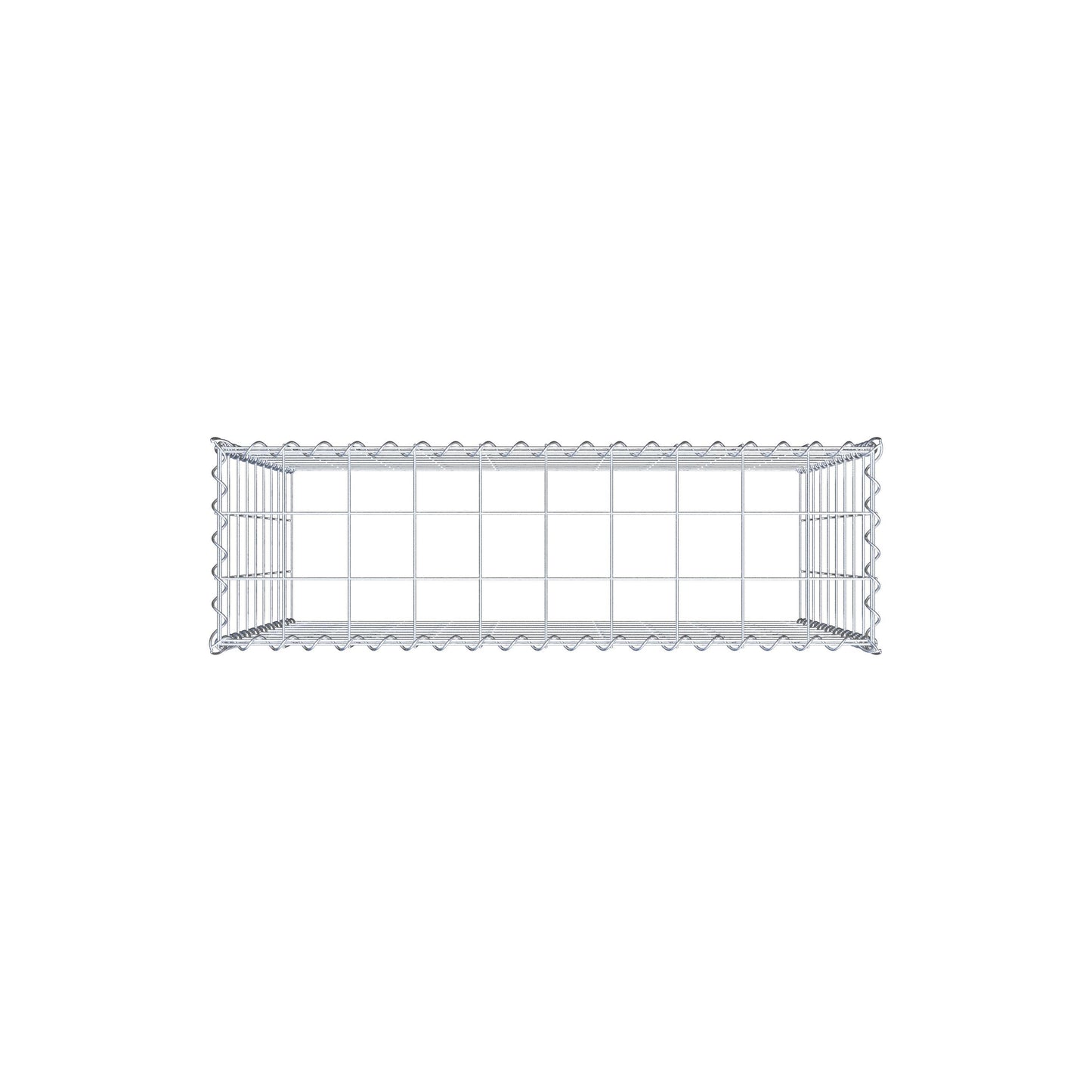 Grown-on gabion type 3 100 cm x 90 cm x 30 cm (L x H x D), mesh size 10 cm x 10 cm, spiral