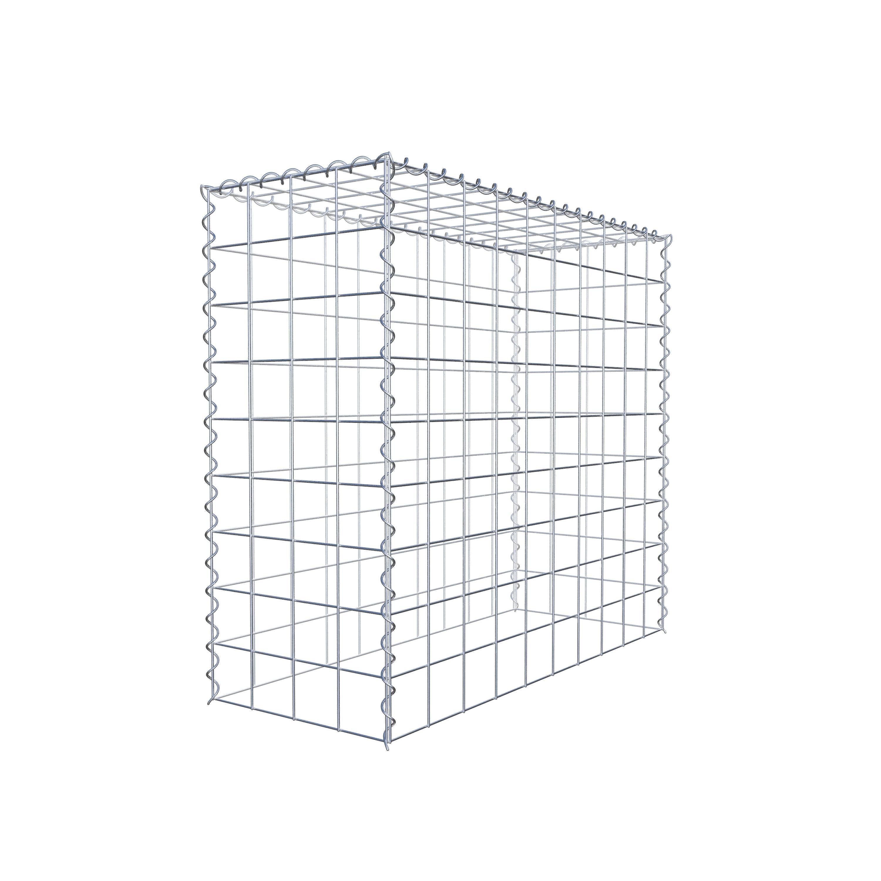 Gabião Tipo 3 100 cm x 90 cm x 40 cm (C x A x P), malhagem 10 cm x 10 cm, espiral