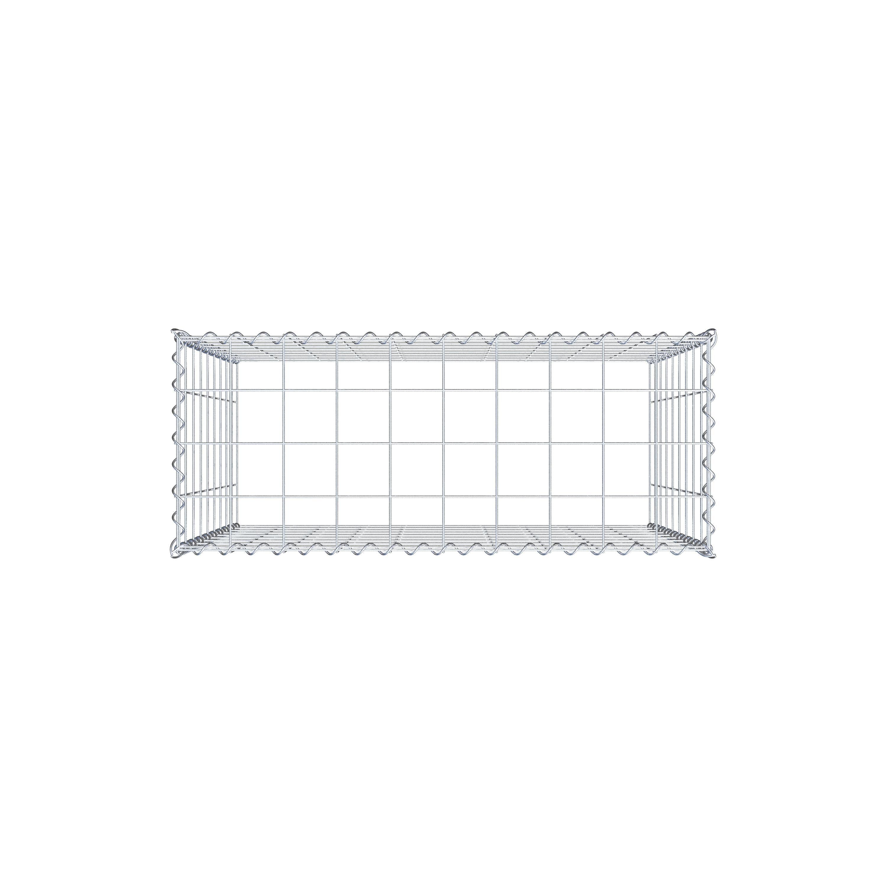 Gabião Tipo 3 100 cm x 90 cm x 40 cm (C x A x P), malhagem 10 cm x 10 cm, espiral