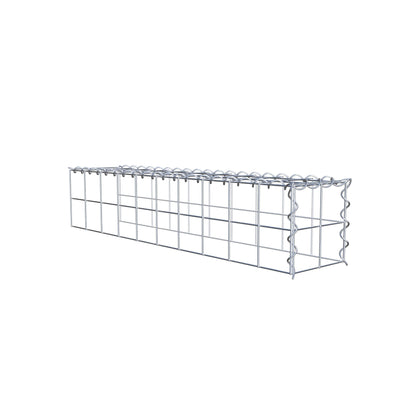 Gabbione aggiuntivo tipo 4 100 cm x 20 cm x 20 cm (L x A x P), dimensione maglia 10 cm x 10 cm, a spirale