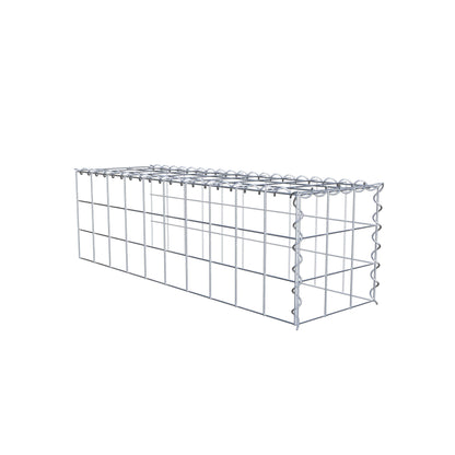 Extra gabion typ 4 100 cm x 30 cm x 30 cm (L x H x D), maskstorlek 10 cm x 10 cm, spiral