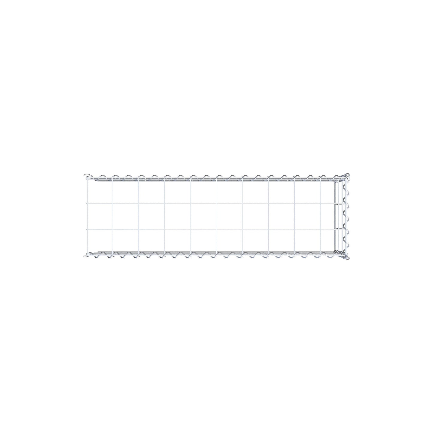 Extra gabion typ 4 100 cm x 30 cm x 30 cm (L x H x D), maskstorlek 10 cm x 10 cm, spiral
