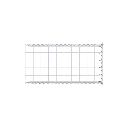 Opvokset gabion type 4 100 cm x 30 cm x 50 cm (L x H x D), maskestørrelse 10 cm x 10 cm, spiral