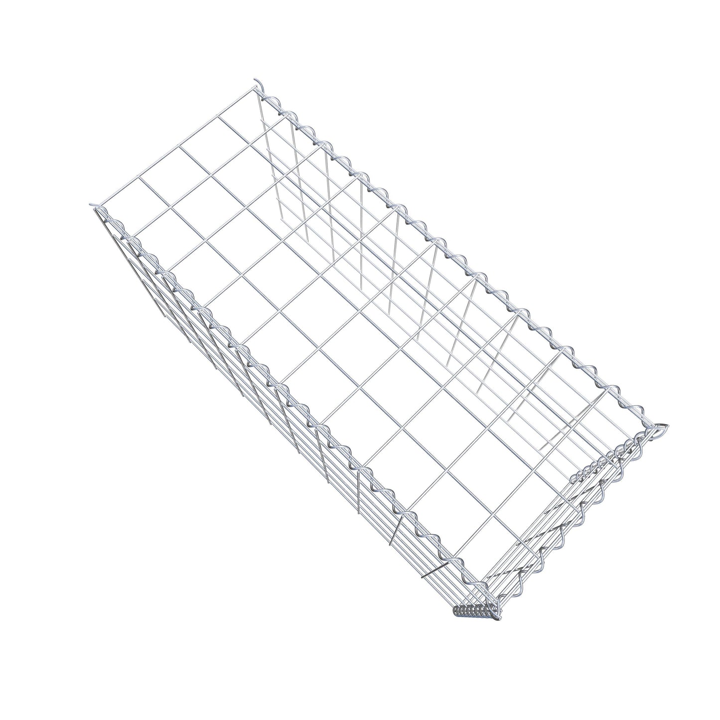 Gabião tipo 4 100 cm x 50 cm x 40 cm (C x A x P), malhagem 10 cm x 10 cm, espiral