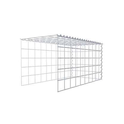 Gabião tipo 4 100 cm x 50 cm x 50 cm (C x A x P), malhagem 10 cm x 10 cm, espiral