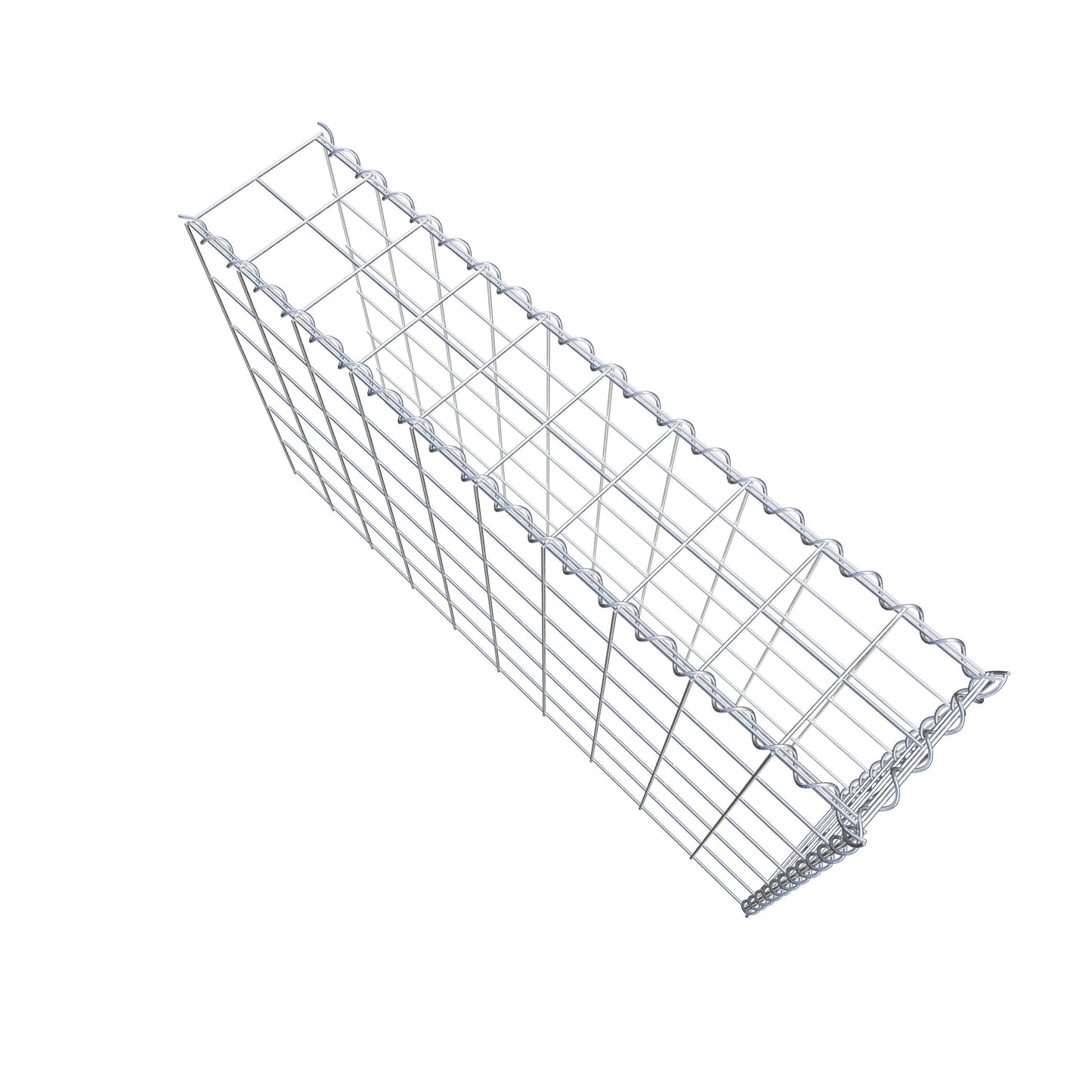 Gabião tipo 4 100 cm x 60 cm x 20 cm (C x A x P), malhagem 10 cm x 10 cm, espiral